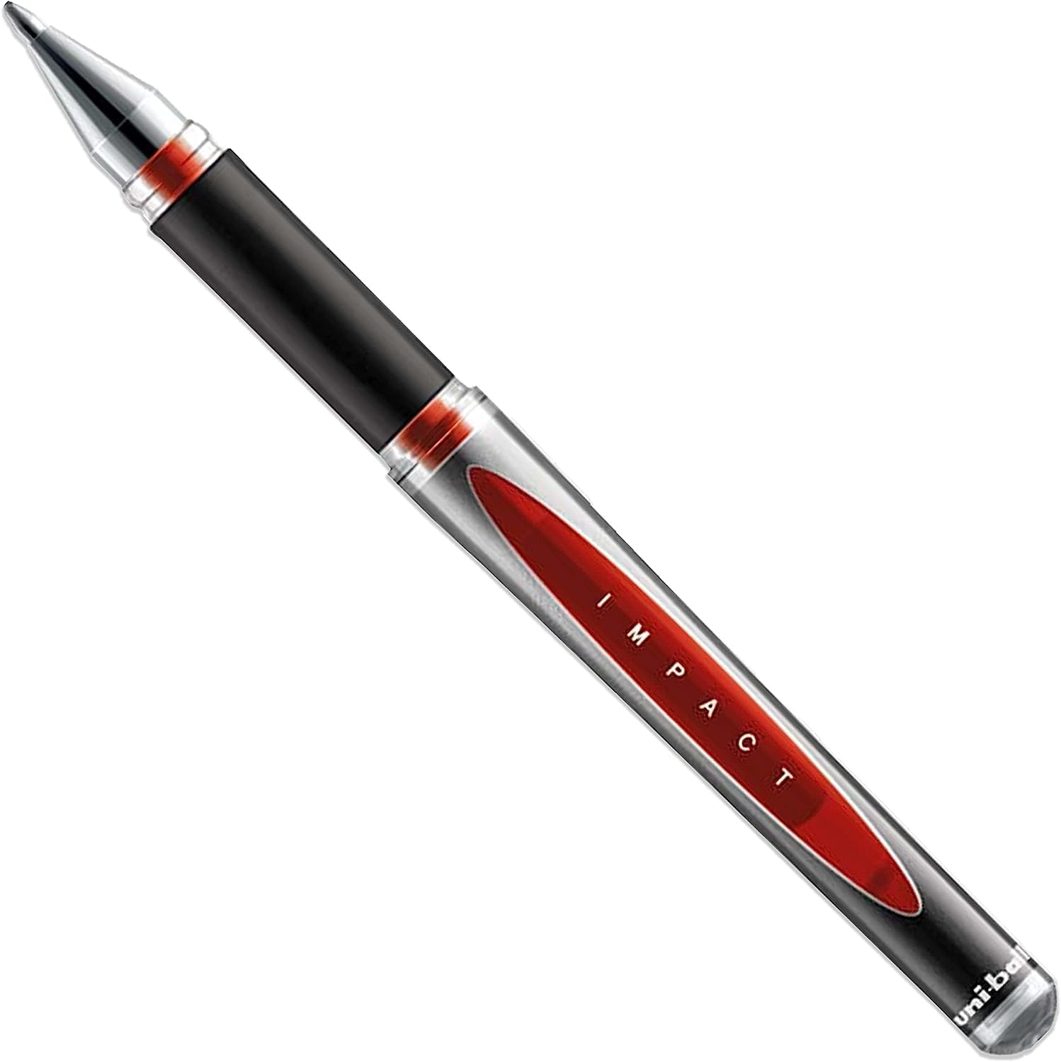 Uni Ball Pen with Cap - Red (UM 153S) Gel Impact Rollerball Pen - Wide 1Mm Tip Tip 0.6Mm Line - Pack of 3 image number 3