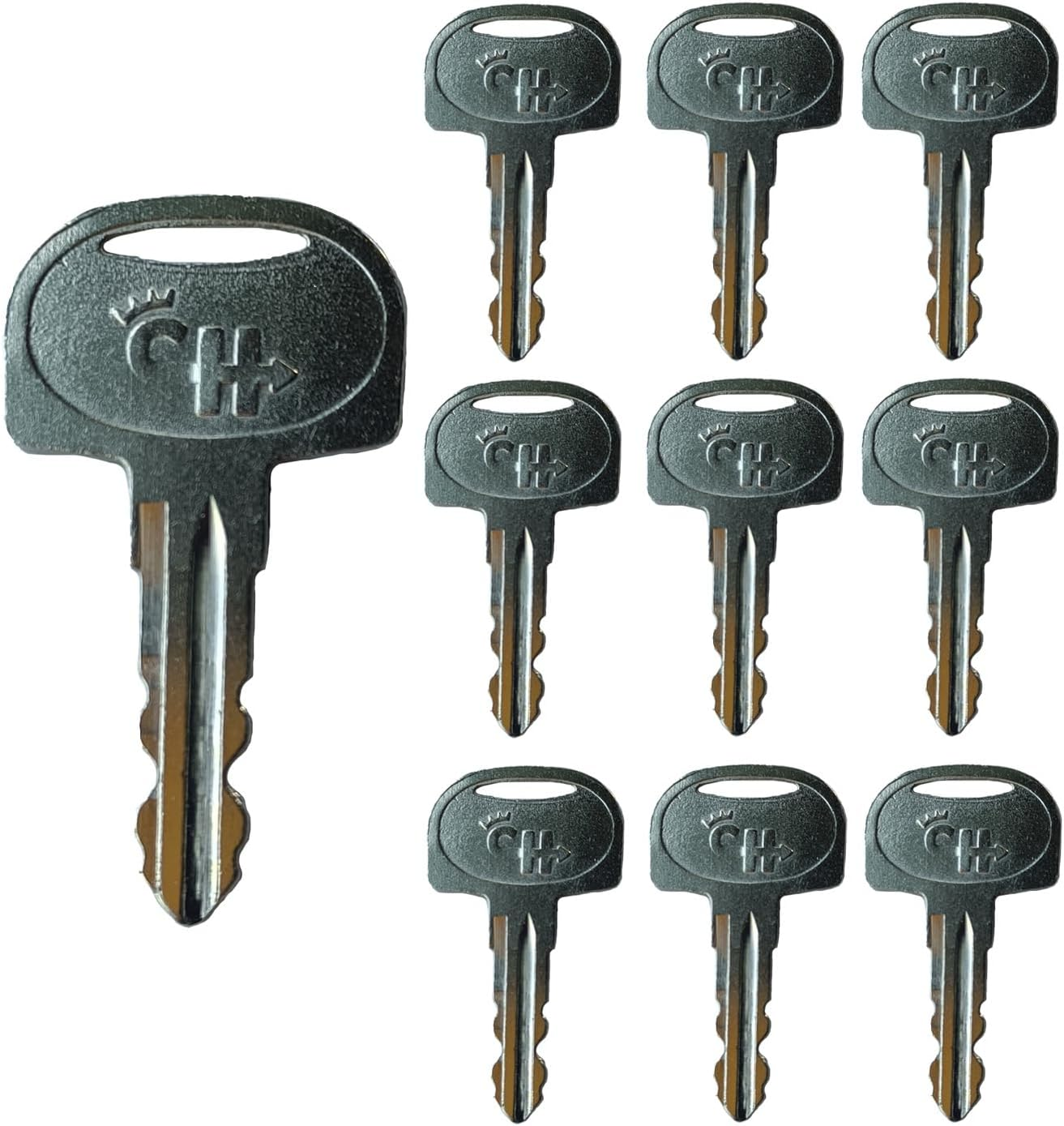 601 Ignition Keys 60266568 for Sany Mini Excavator Broderson Crane Ferris Mower Bluebird School Bus Polaris Snowmobile (Pack of 6) image number 2