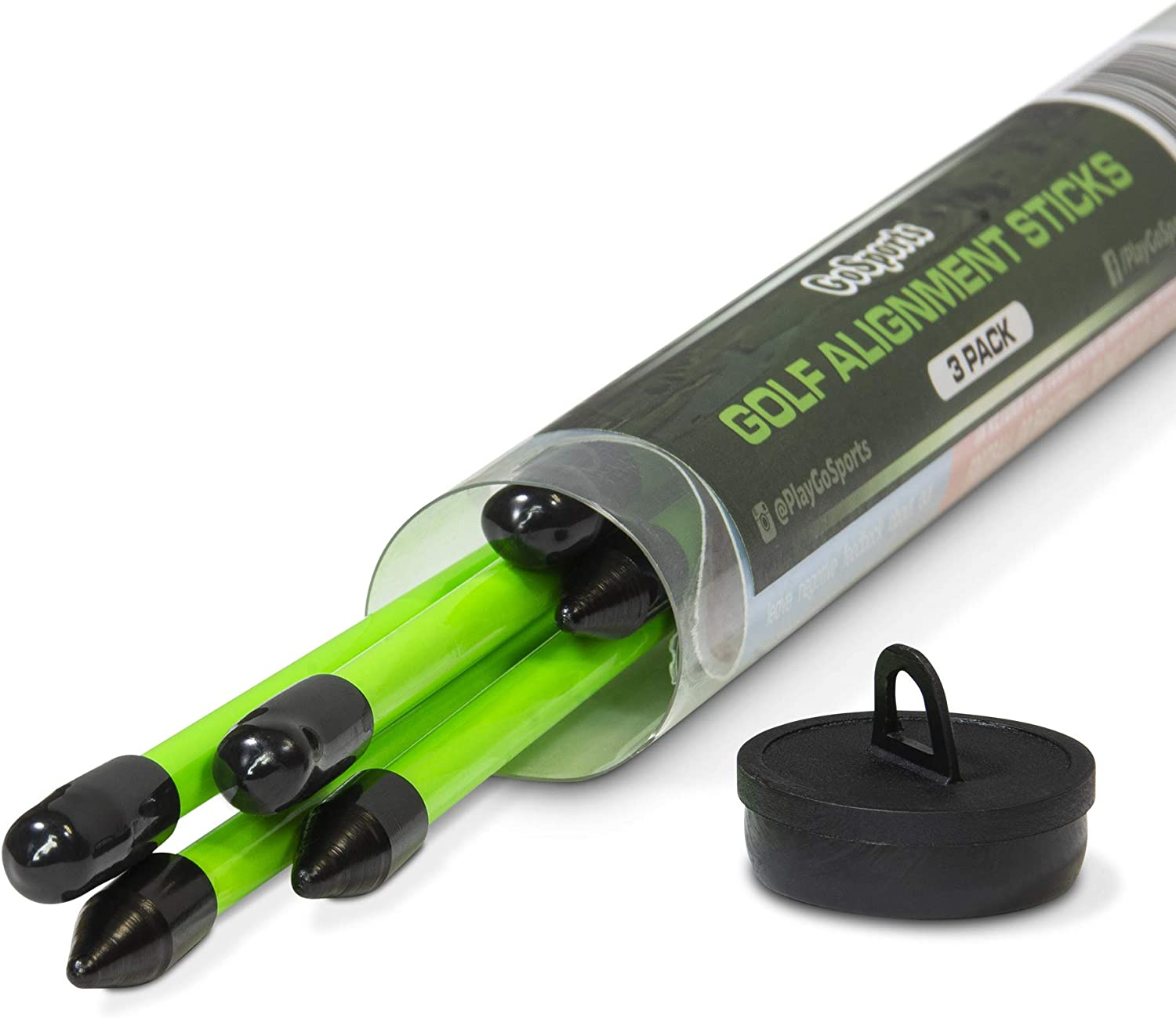 Gosports Golf Alignment Training Sticks 3 Pack - 48 Inch Golf Alignment Aid Practice Rods image number 6