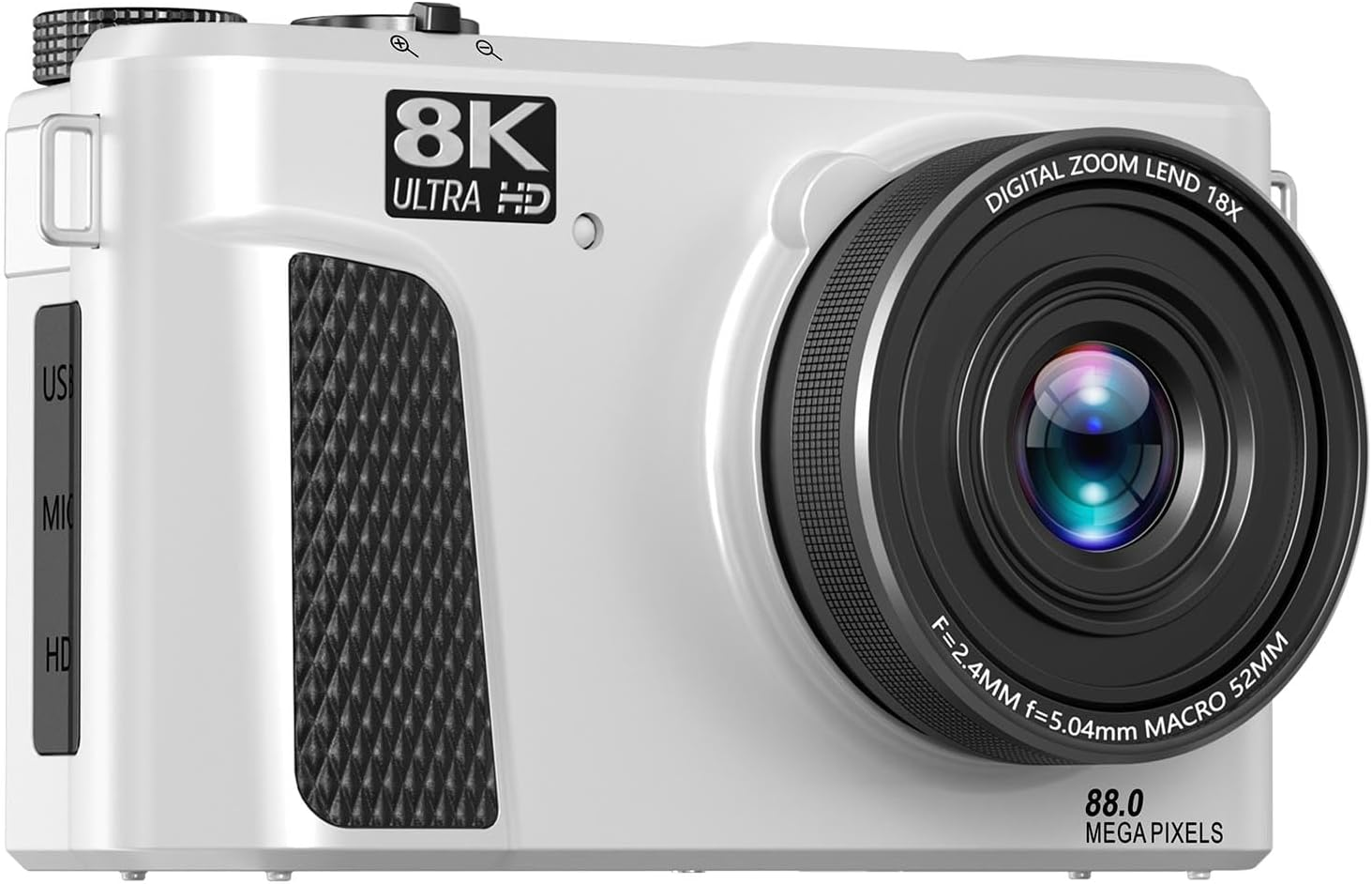 XUMIUZIY 8K Digital Camera, Auto Focus 88MP Cameras for Photography, 18X Zoom Wifi Vlogging Camera, 3 Inch Flip Screen, with Webcam Mode, Filter, Multiple Filters LED Fill Light (Black)