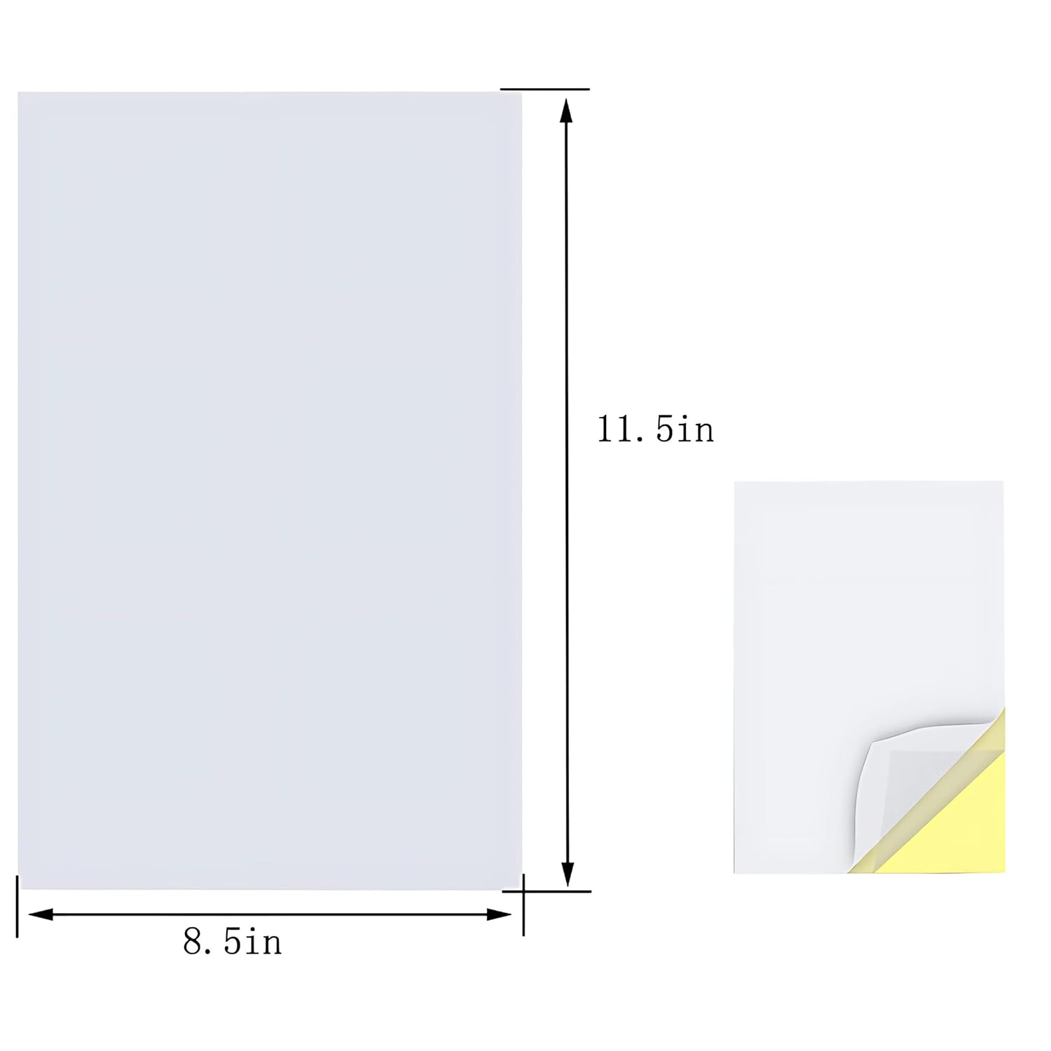 25 Sheets of A4 Clear Double-Sided Tape, Extra-Strong Adhesive with Yellow Liner for DIY, Crafts, Party Decor, and Home Decorative Tape image number 4