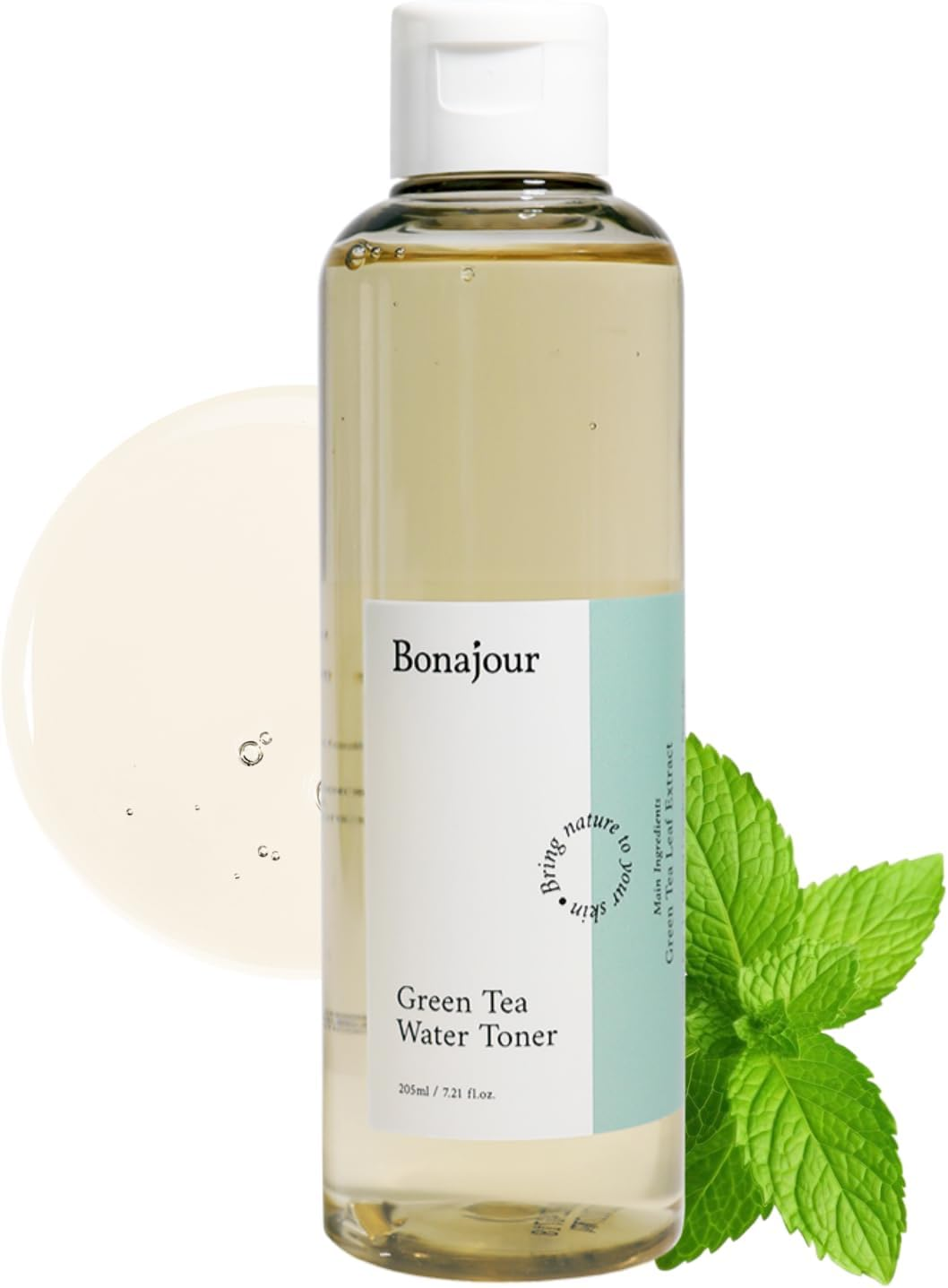 [Bonajour]Organic Green Tea & Hyaluronic Acid Facial Toner for Dry Skin - Vegan Cosmetics, 100% Pure Natural Moisturizer & High Moisture Type, anti Aging, anti Wrinkle, 6.9 Fl. Oz