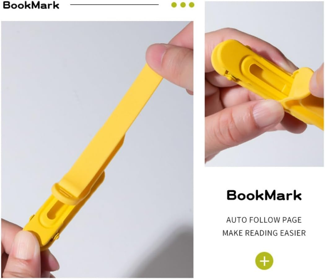 YC-GREHUN 3Pcs Silicone Automatic Bookmarks, Book Marks Gifts for Reading Women, Men, Kids, Book Lovers, Readers, Unique Cute Book Accessories, Stay in Place and Follow as You Read image number 6