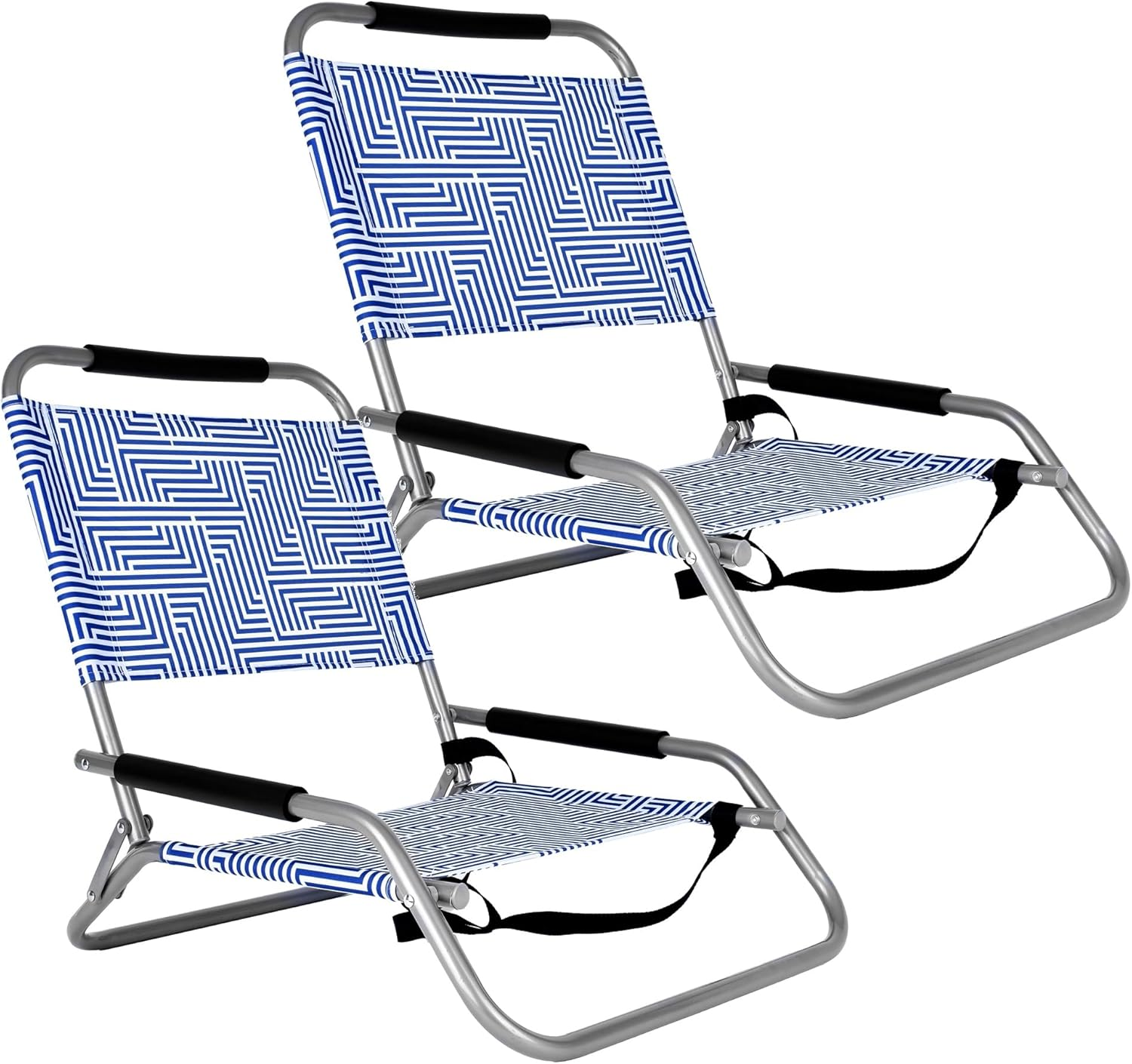 Felic Folding Backpack Beach Chair Set of 2 - Foldable Beach Chairs Outdoor Chairs for Adults, Perfect Camping Chairs Lawn Chairs for Outdoor Adventures, 100KG Capacity image number 6