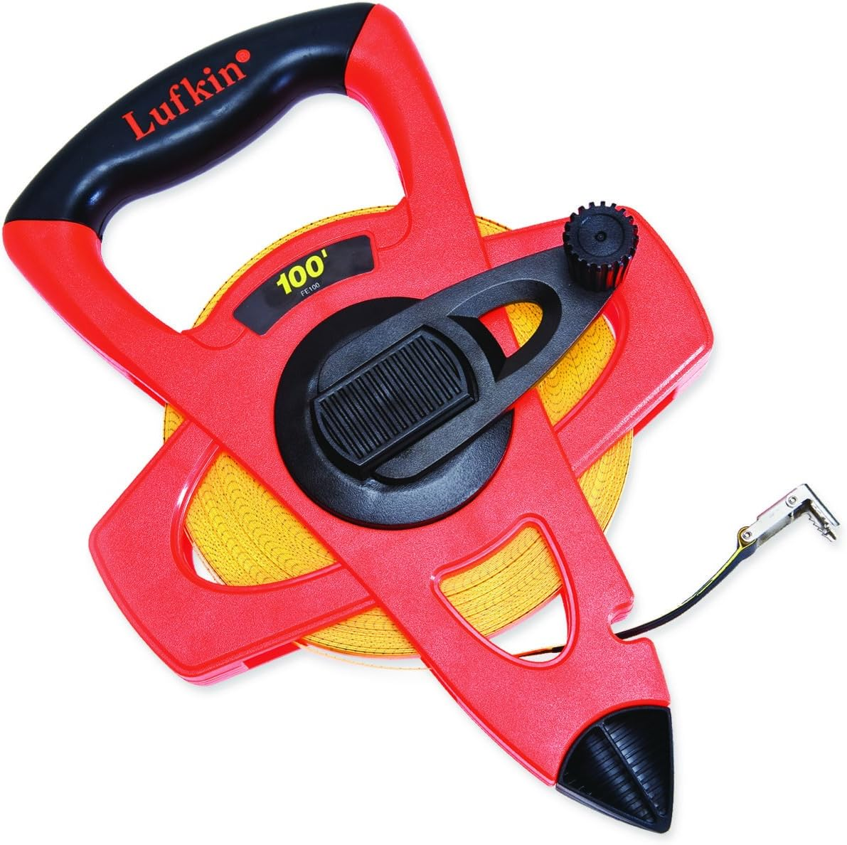 Lufkin FE200D 1/2" X 200' Engineer'S Hi-Viz Orange Fiberglass Tape Measure, 10Ths 100Ths image number 3