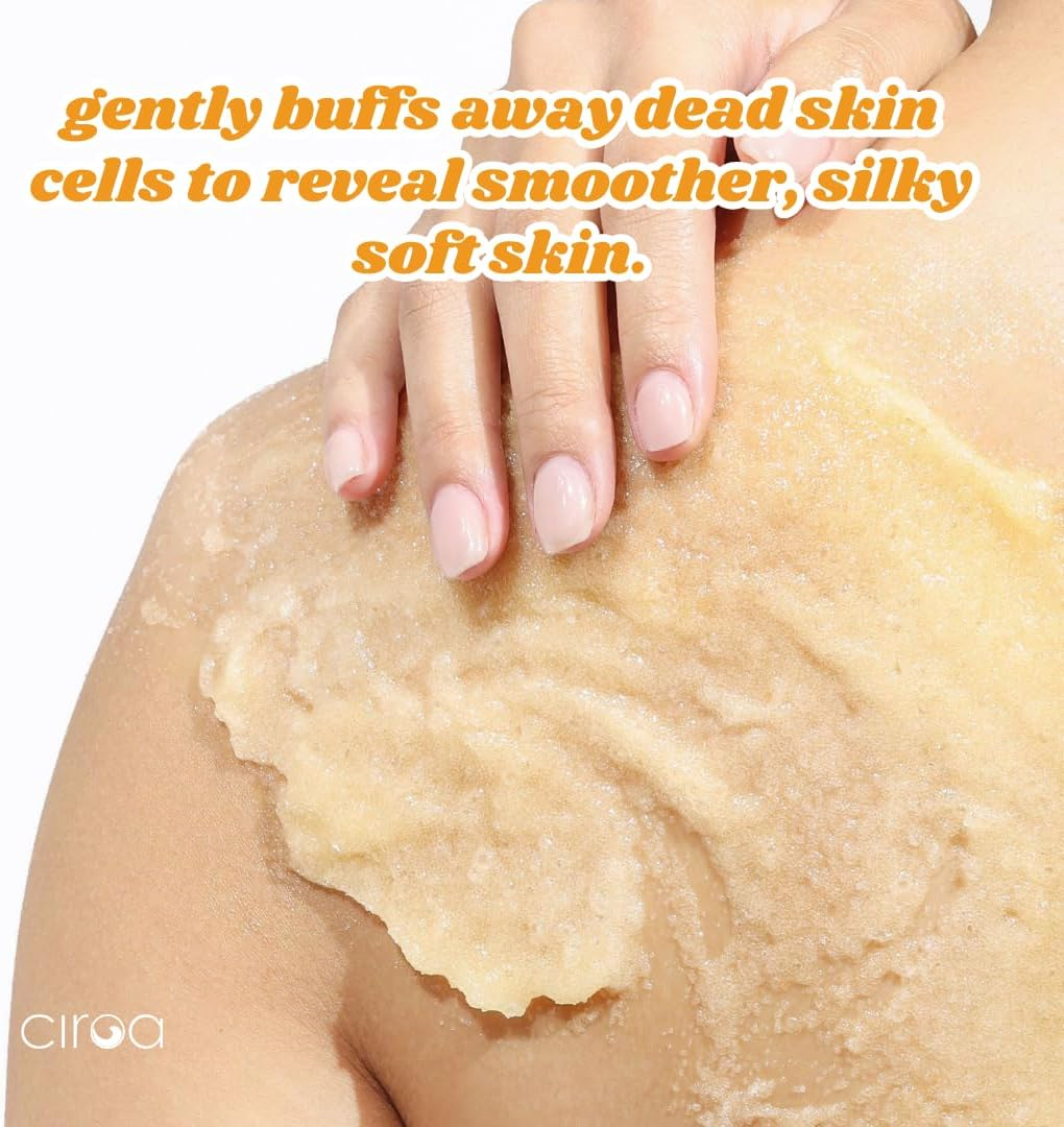 Ciroa Beauty Mango & Coconut Body Scrub 350G | with Shea Butter & Jojoba Oil | Buffs, Protects & Hydrates | Leaves Skin Soft, Smooth & Nourished | Vegan image number 3