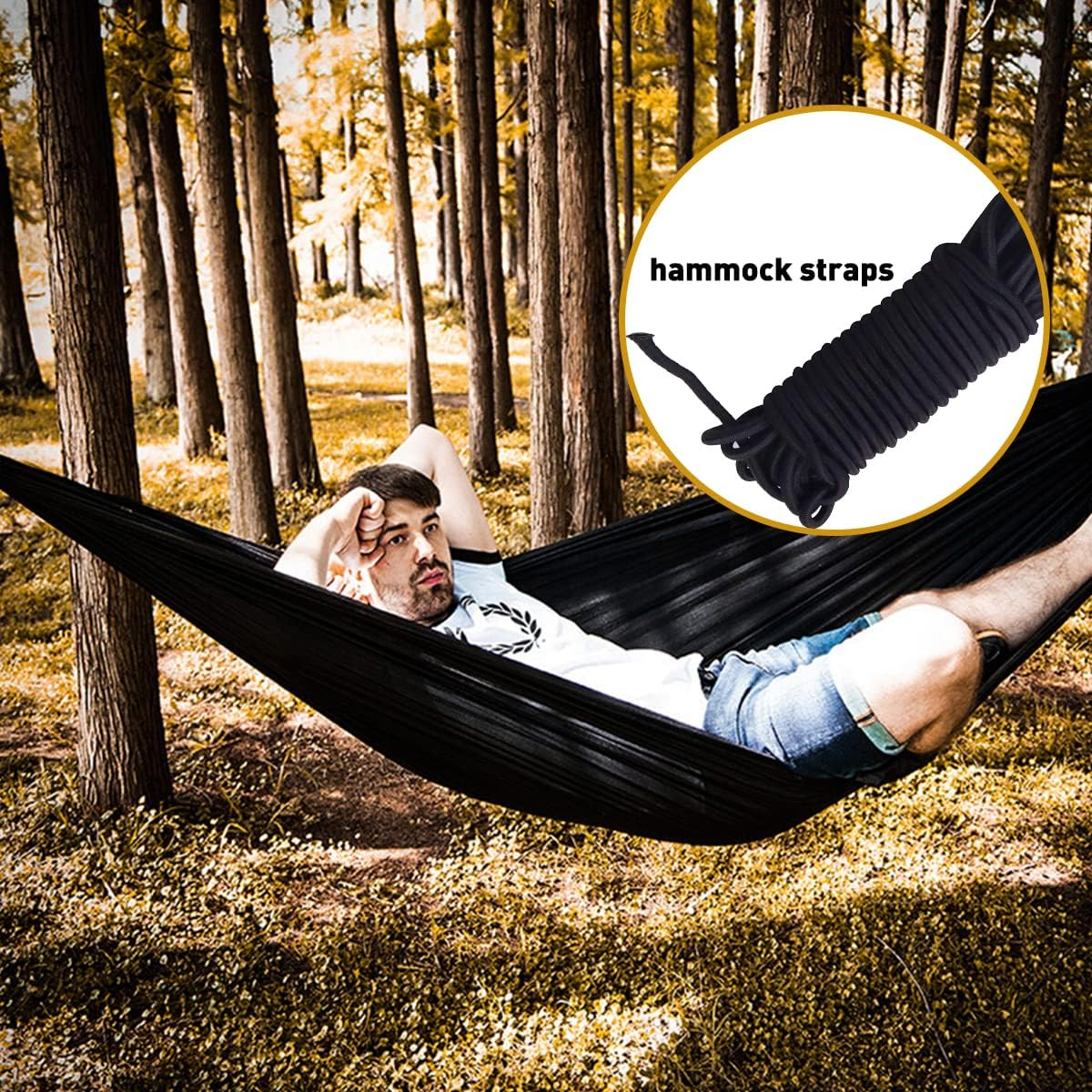 Fantasyon 4Mm Black Elastic Cord - 10M Stretchy Bungee Cord for Tent Poles, Backpack, DIY Projects