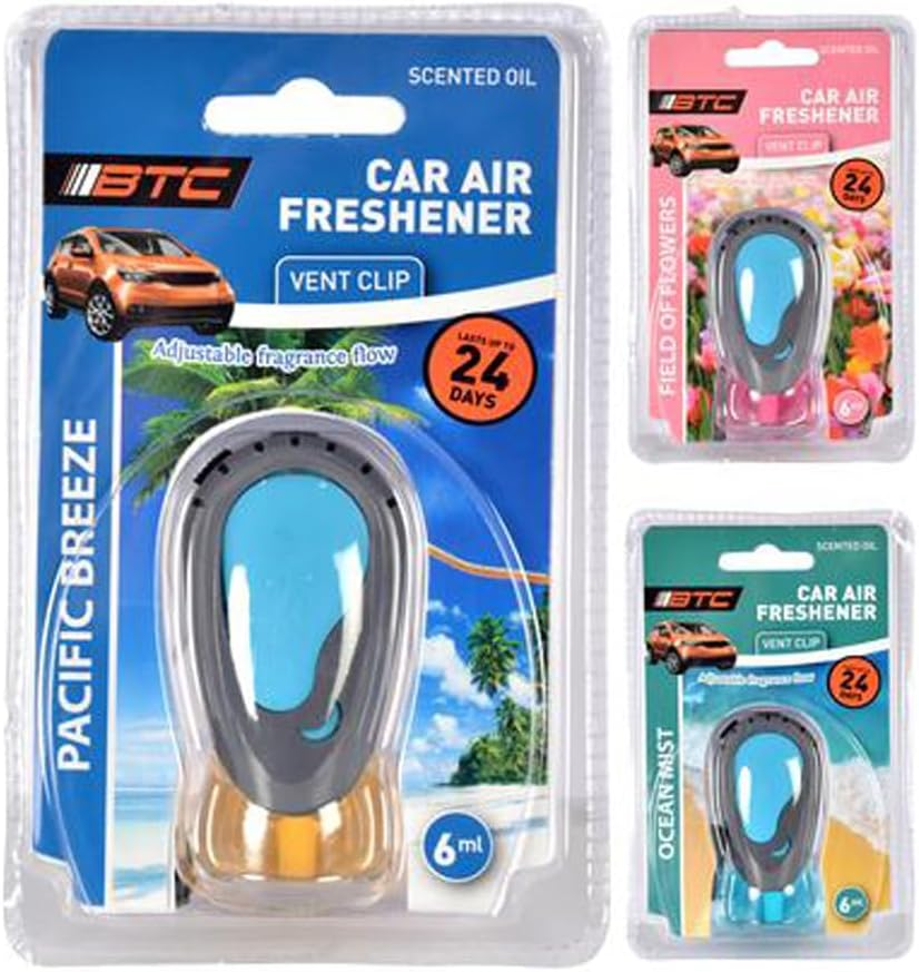 BTC Clip-On Car Air Freshener, Assorted image number 1
