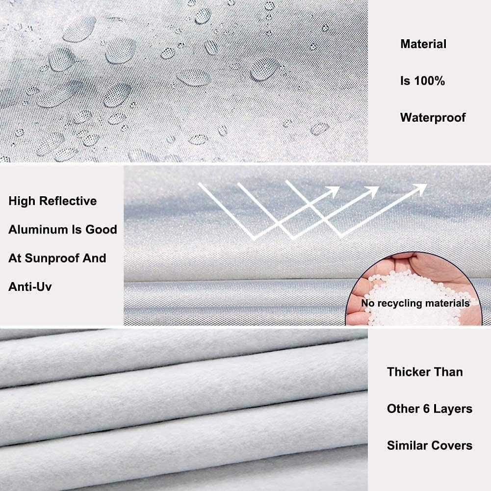 Car Cover for Toyota C-HR 2.0 Hybride GR Sport| Waterproof Auto Snow Cover Windproof Scratch Resistant Outdoor UV Protection Vehicle Cover (Color : Silver) - Blue image number 3