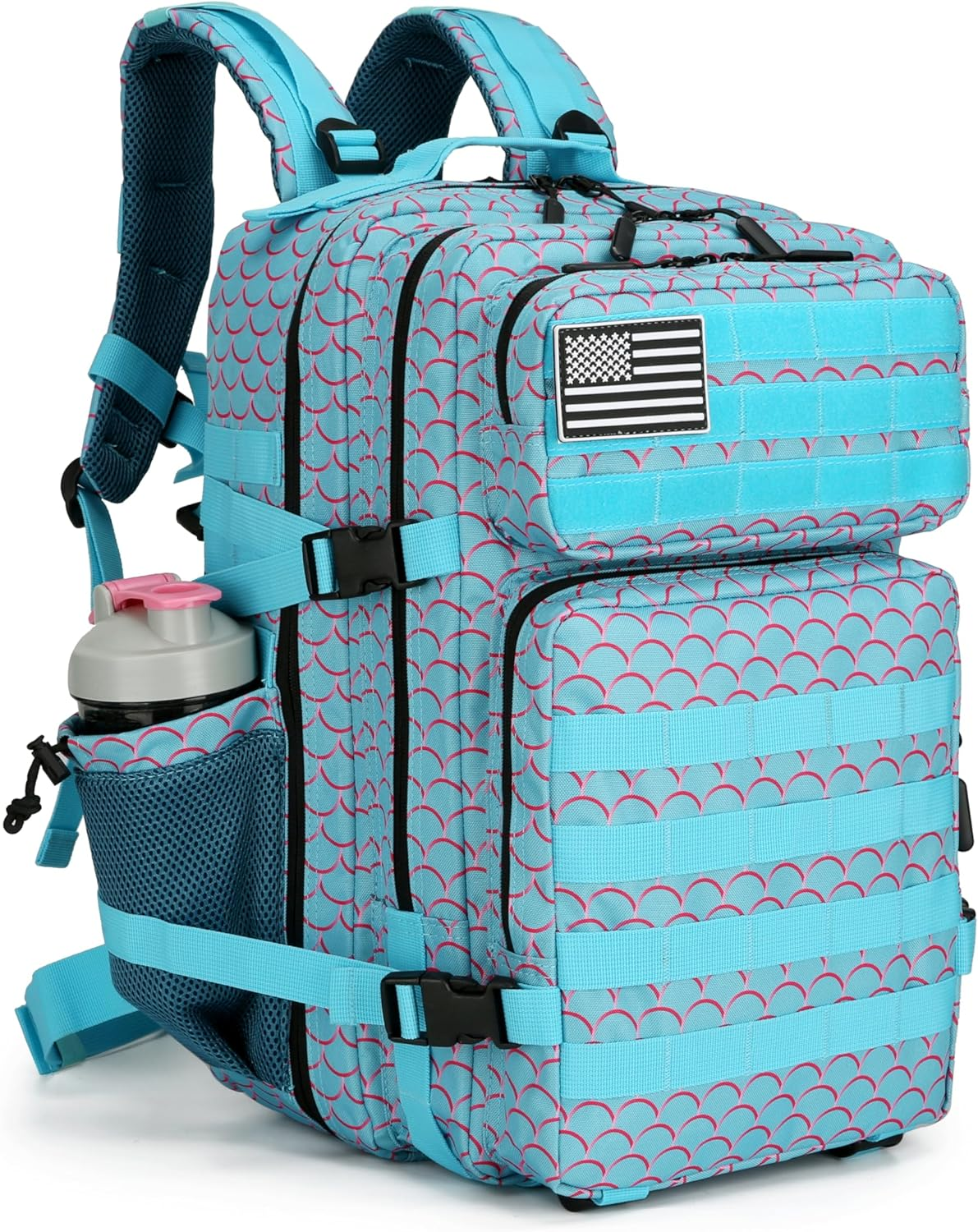 KXBUNQD Military Tactical Backpack 45L Hiking Backpacks Men Women Molle Army Backpack Daypack for Camping Fishing Travel