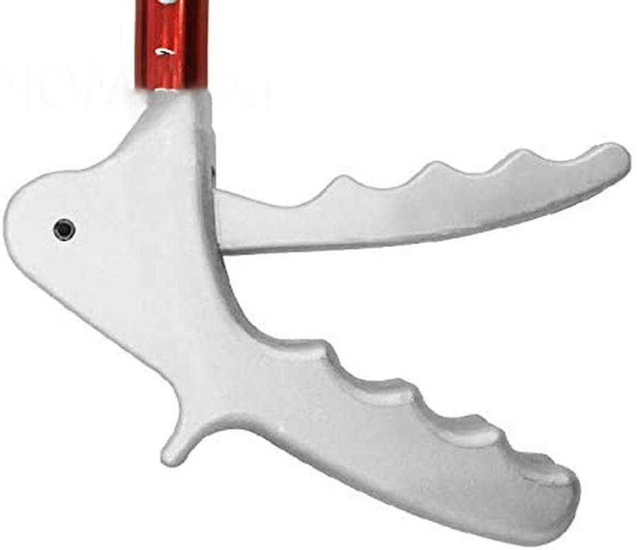 Foldable Red Hook Snake Tongs Grabber Handling Catcher Tool Wide Jaw (1.2M) image number 1