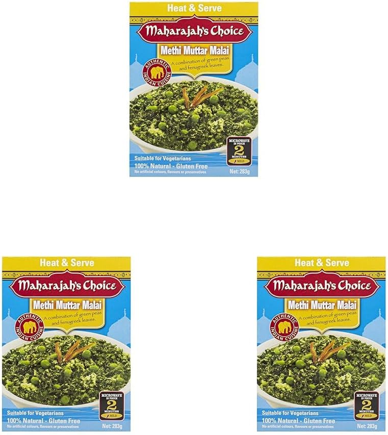 Maharajah'S Choice Ready Meal Methi Muttar 283G image number 1