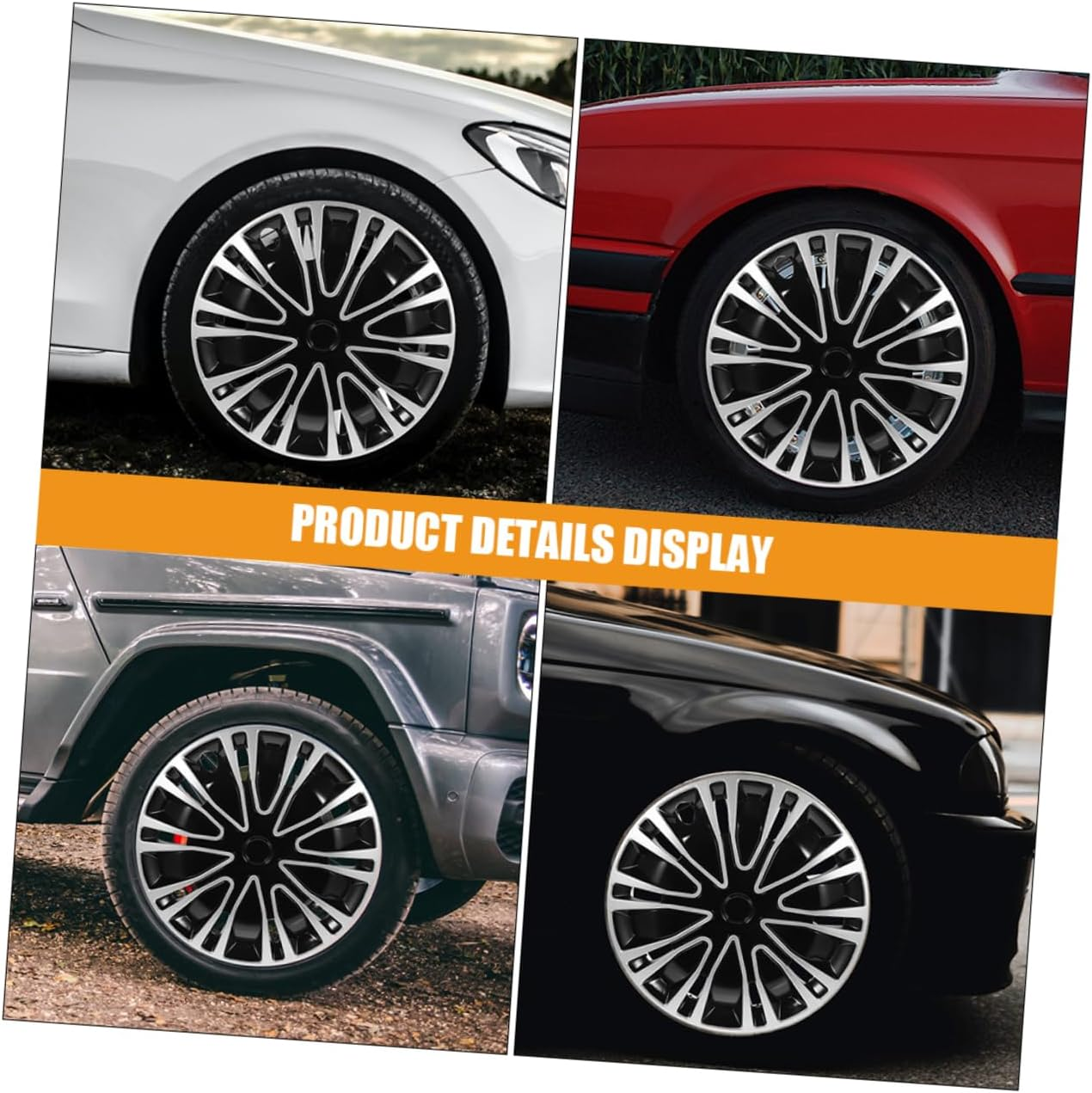 ABOOFAN 2Pcs Decorative Hubcap Car Hubcap Automotive Wheel Hub Cover Decoration for Spare Wheel Cover Car Decoration Accessories image number 6