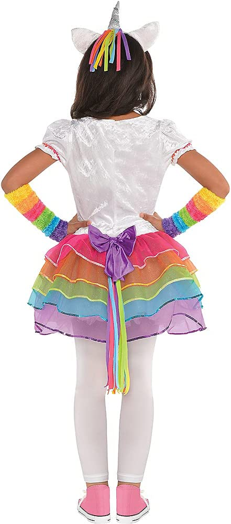 Amscan Rainbow Unicorn Girls Costume for 8-10 Years image number 3