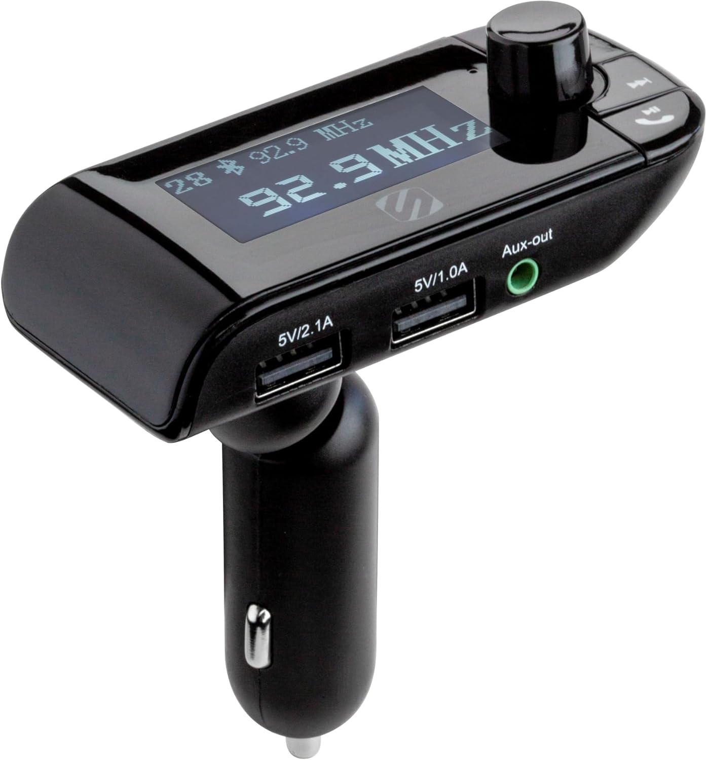 Scosche BTFM3 BTFREQ Universal Bluetooth Hands-Free Car Kit with Digital FM Transmitter and 10-Watt USB Car Charger - Black XL image number 5