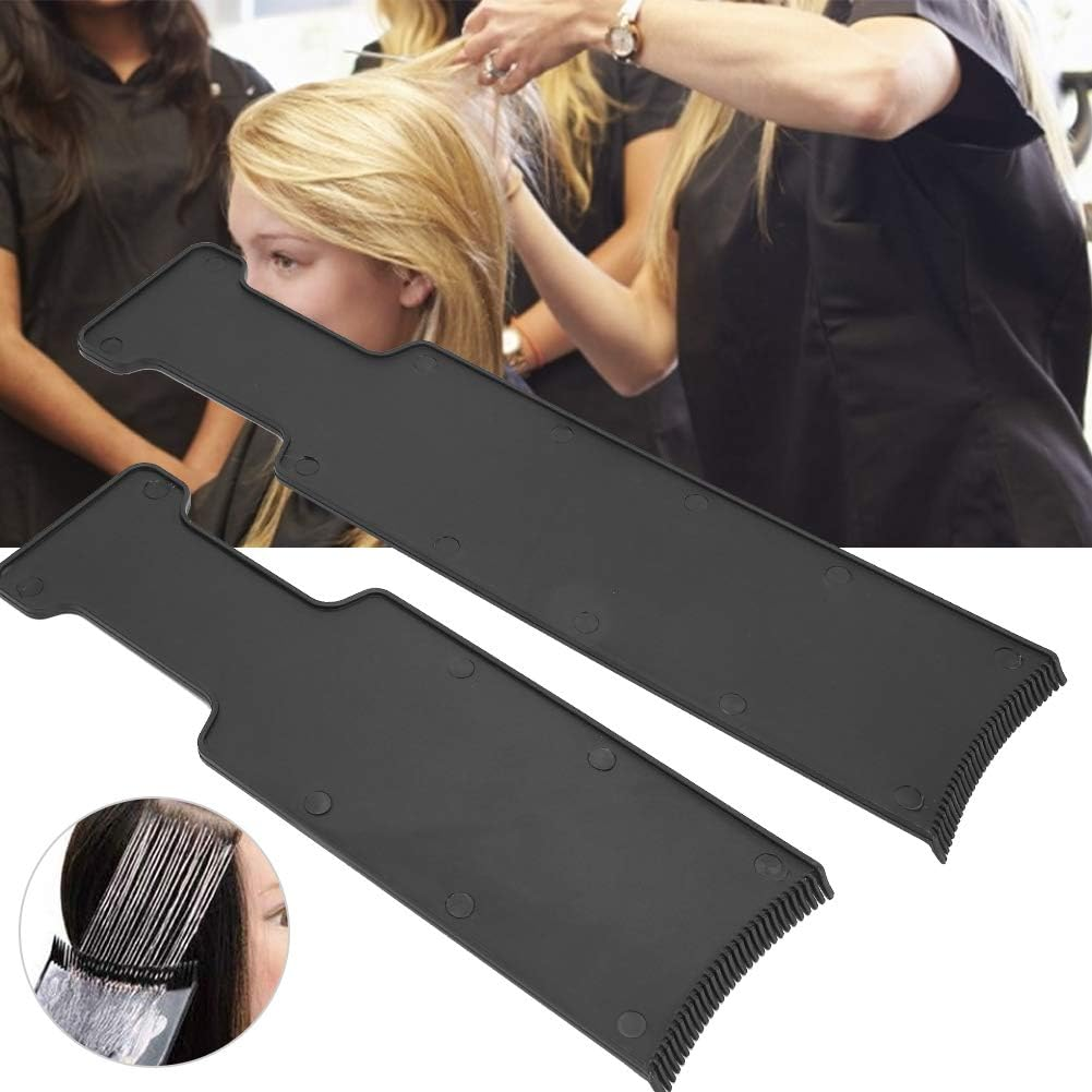 Balayage Board with Teeth, 2 Pcs Hair Dye Brush Board for Balayage Technique Professional Highlight Board Hair Dye Brush, for Hair Voloring and Salon image number 3