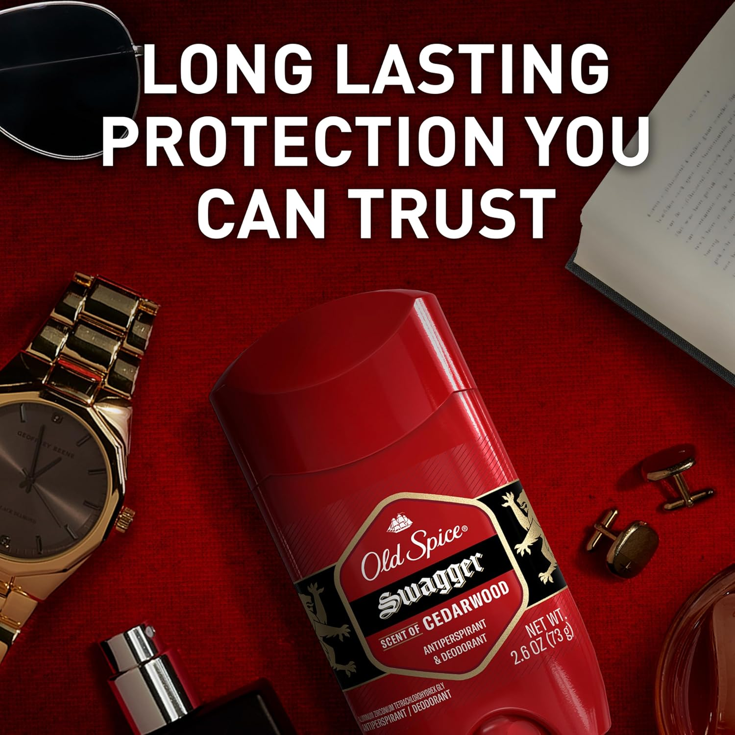 Old Spice Red Zone Collection Invisible Solid Swagger Scent Men'S Anti-Perspirant and Deodorant, 2.6 Oz (Pack of 6) image number 2