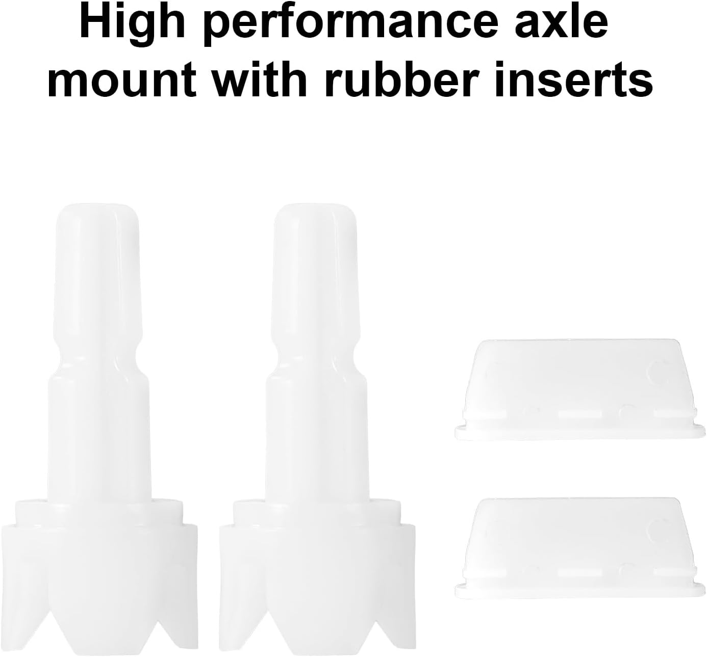 4Pcs Replacement Parts Compatible with Baby Brezza FRP0046 Formula Pro Advanced, Axle Stem & Silicone Scraper Accessories for Formula Maker