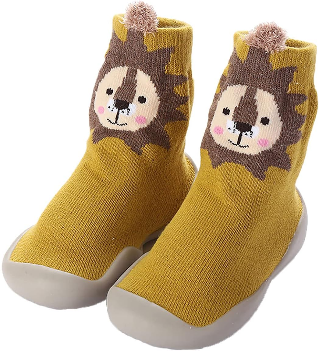 Toddler Baby First Walking Socks Shoes Cute Animal Anti-Slip Breathable Baby Girl Boys Floor Socks Indoor Outdoor