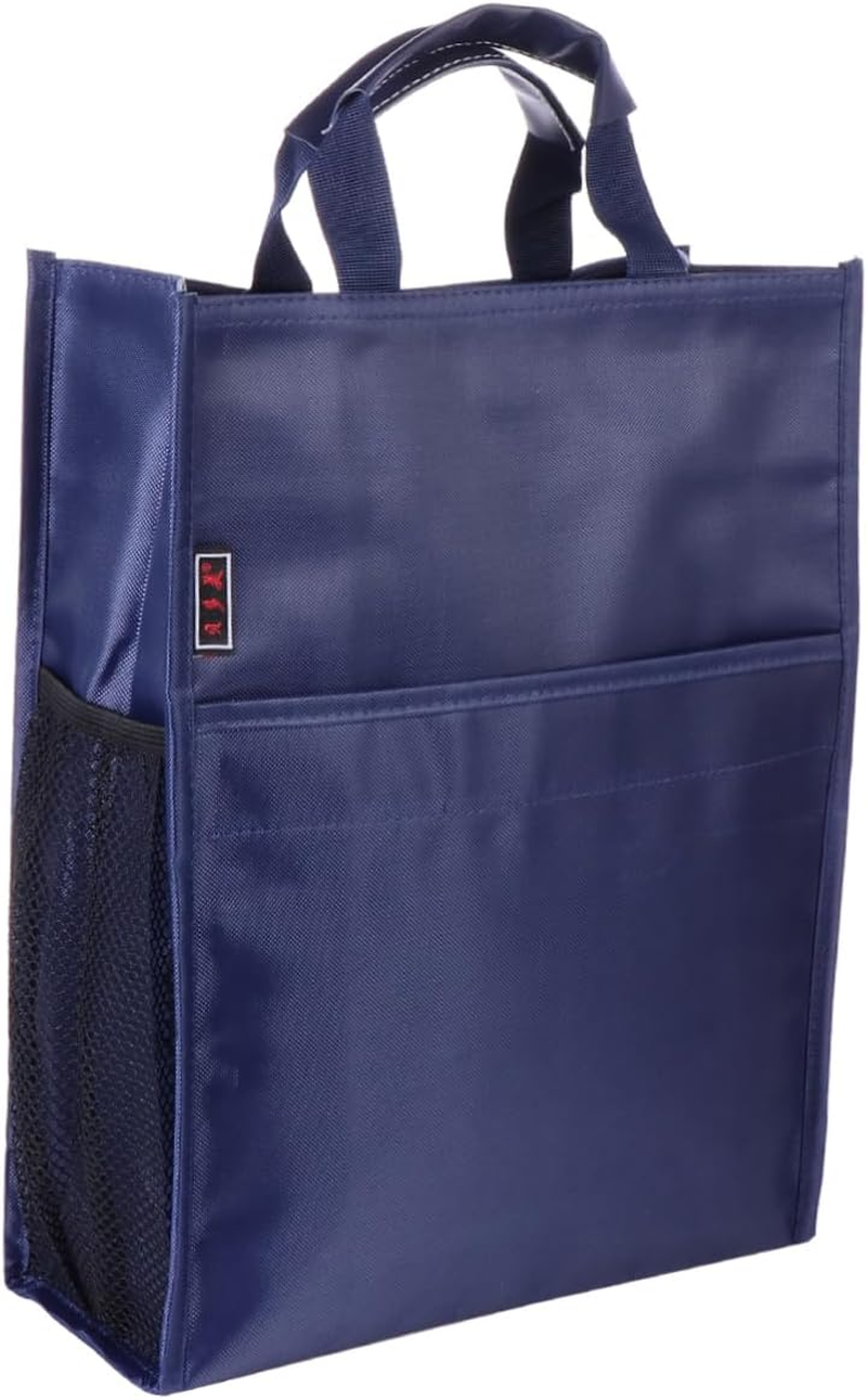 Happyyami Oxford Document Bag Students Bag for School Handheld File Organizer Pouch Three Layers for Tutorial Use image number 4