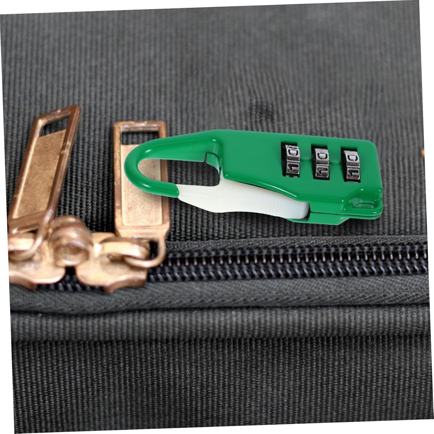 GETAJGHSD 6Pcs 3-Digit Combination Luggage Locks Zinc Alloy Padlocks for Suitcase Gym Locker Travel Security Black, Silver, Red, Blue, Green image number 1