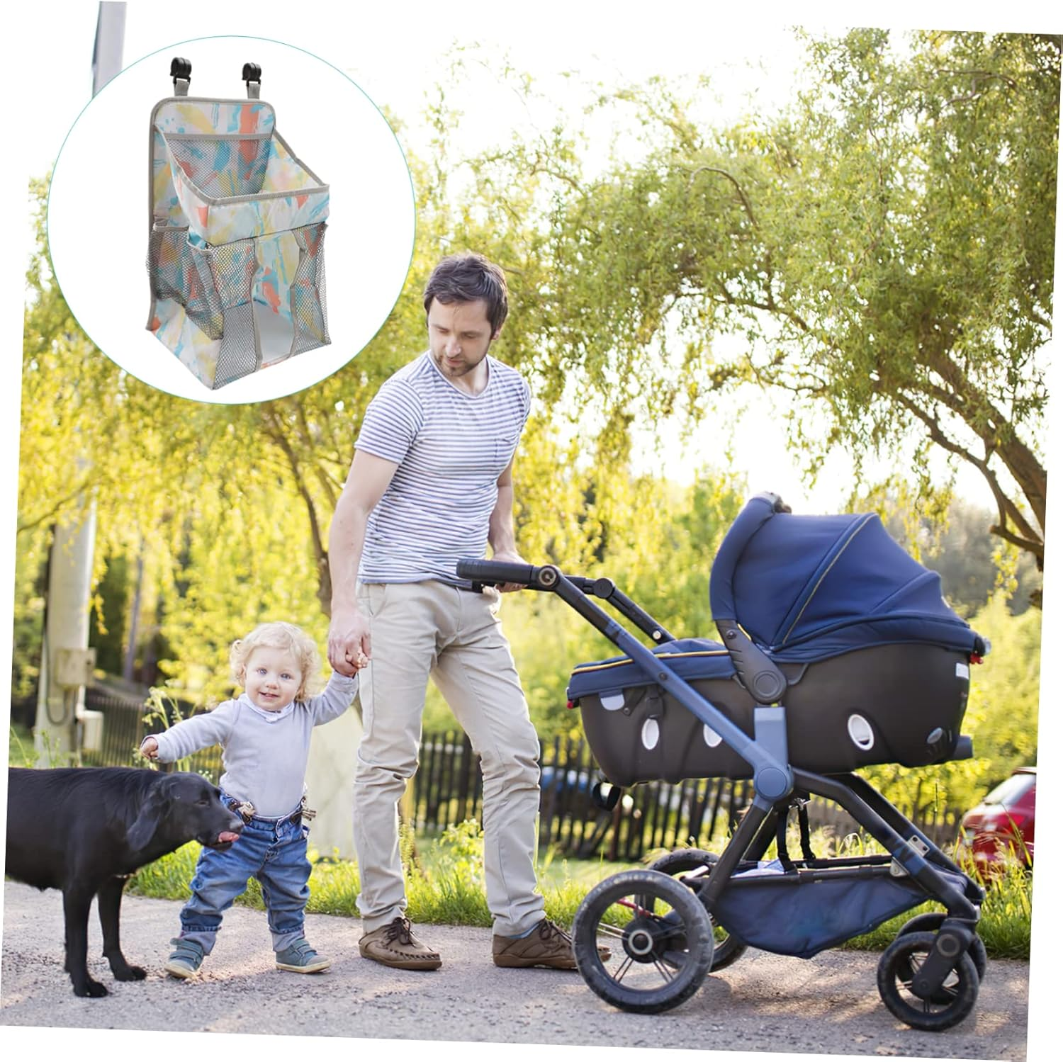 Ibasenice Travel Diaper Bag Pouch Reusable Diaper Organizer Compact Storage Toys Laundry image number 1