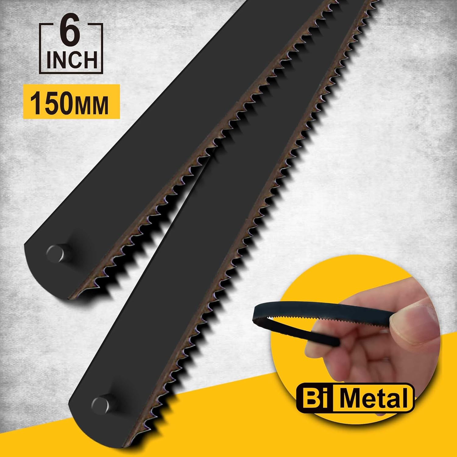 Hanpex 15Cm / 6 In. Mini Hacksaw Frame - 150Mm Extra Fine Cut Junior Hack Saw with Bi-Metal Blade for Metal and Wood image number 5