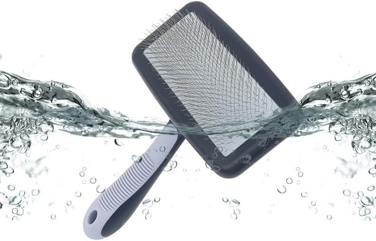 Poodle Brush for Grooming,Slicker Dog Brush for Goldendoodle,Dog Grooming Brush,Pet Dog Slicker Brush for Long Haired Dogs,Removes Loose Hair (Style 1, One Size) image number 6