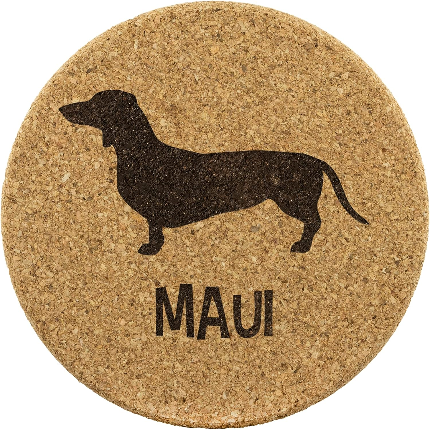 Personalized Dog Breed with Name Cork Coasters Set of 4 Customized Dog Lovers round Coaster Set Housewarming Essentials Personalized Drink Coasters with Pet'S Name for Dad Girlfriend image number 6