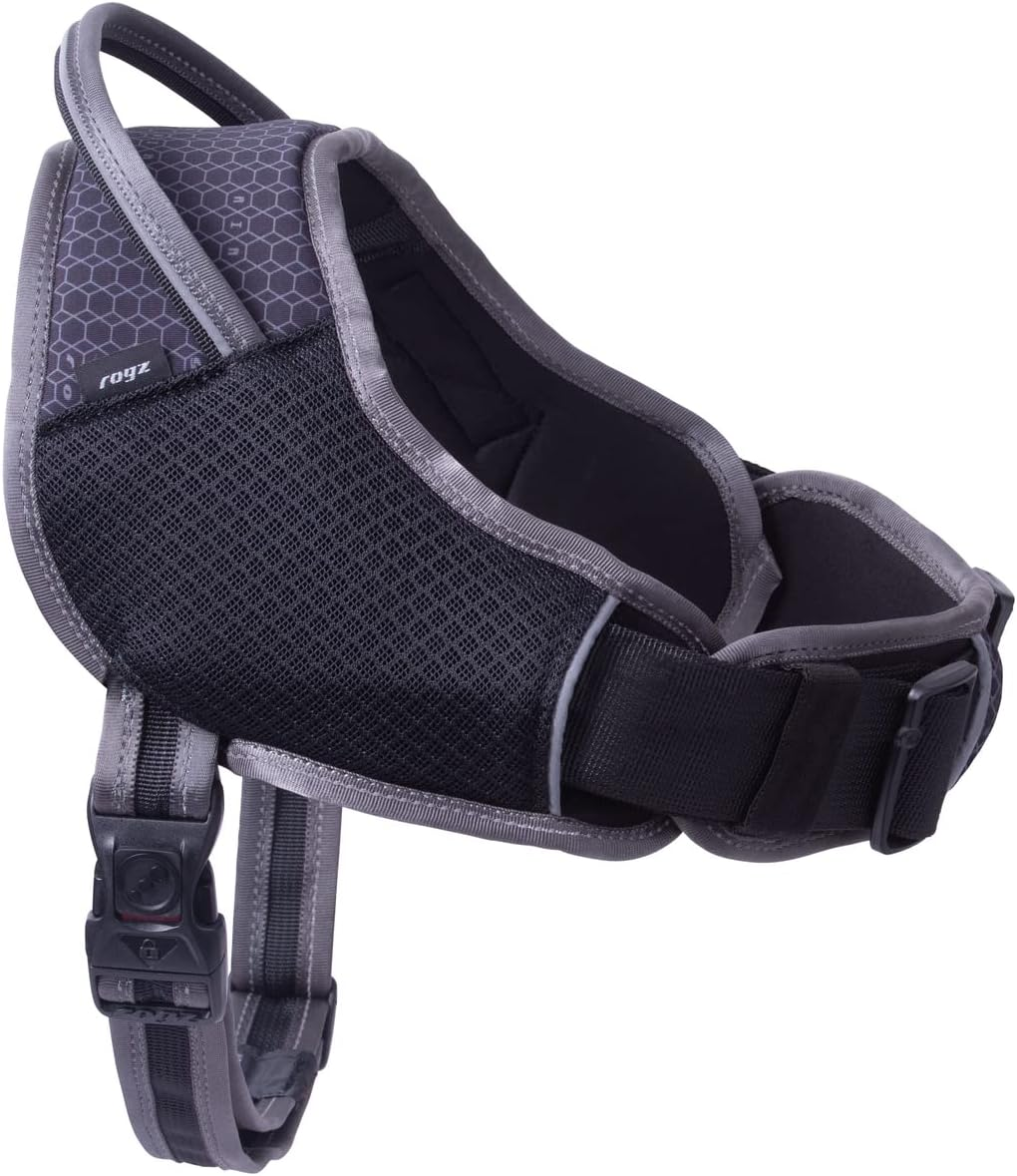 Rogz Airtech Sport Dog Harness, Platinum Grey, Medium/Large image number 4