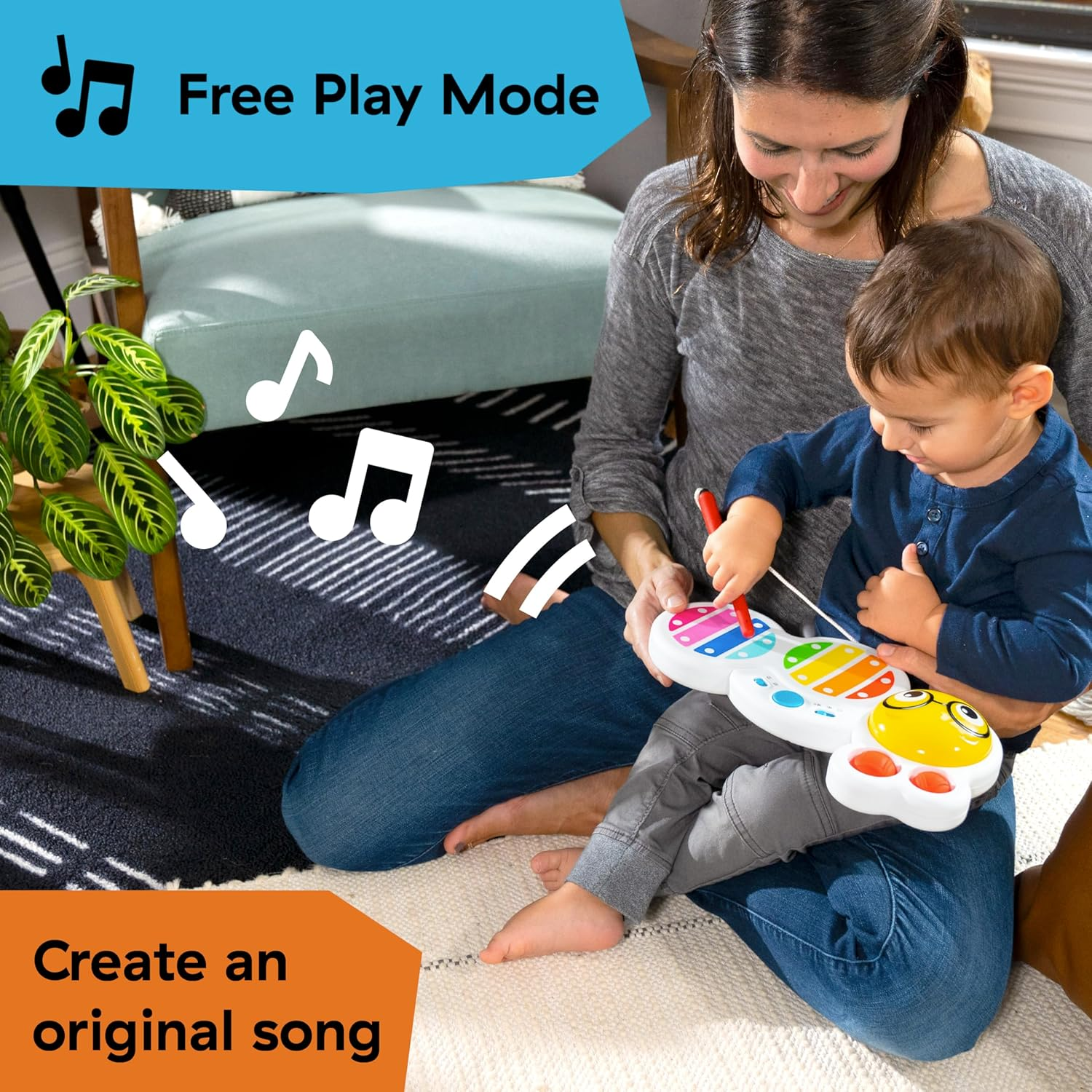 Baby Einstein Cals Curious Keys Xylophone Musical Toy, with Music and Lights - Age 12+ Months image number 3