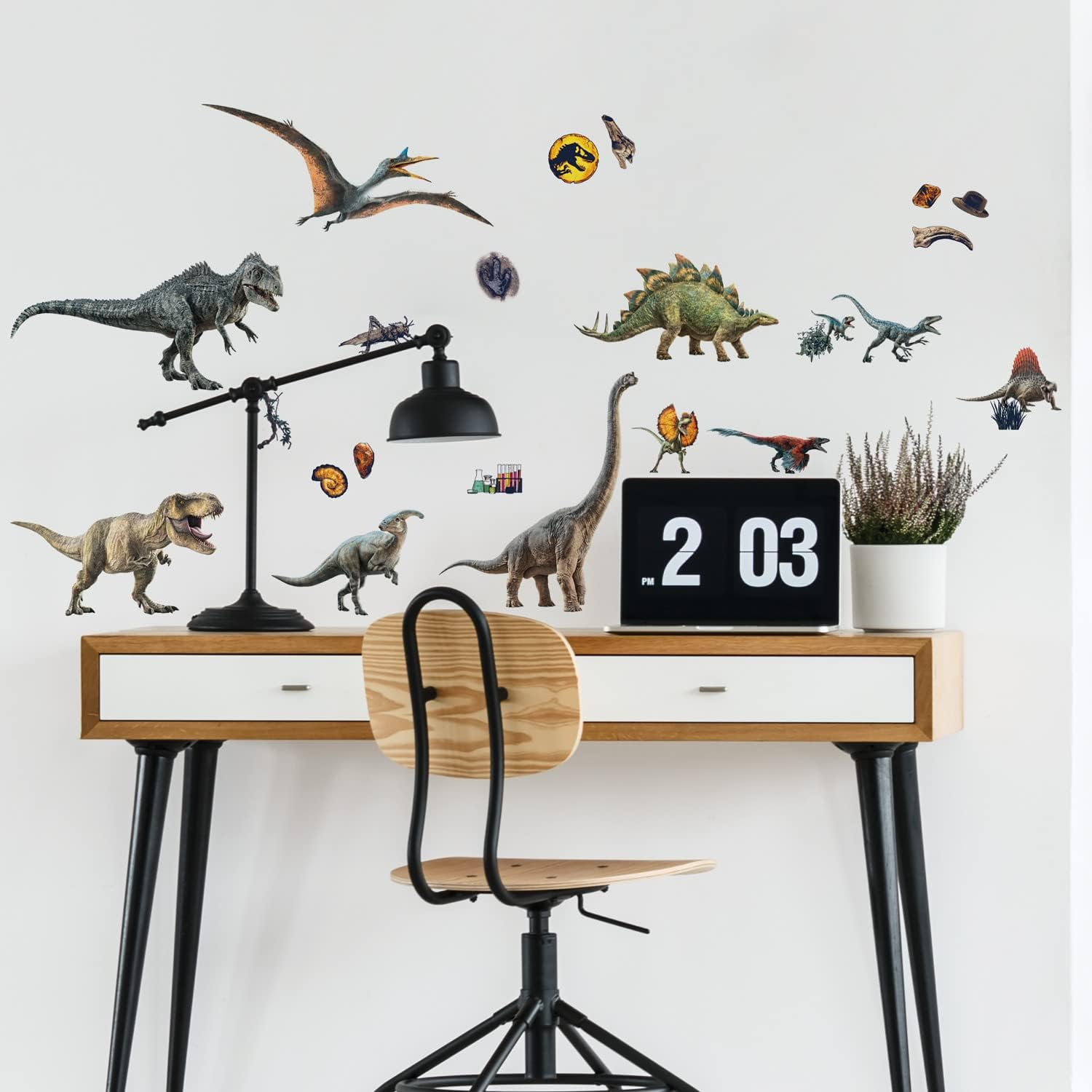 Jurassic World Dominion Peel and Stick Wall Decals by Roommates, RMK5177SCS image number 1