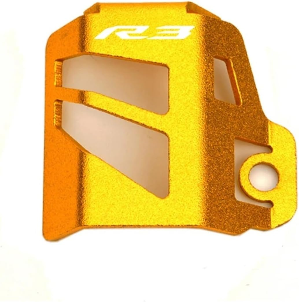 Compatible with R3 YZF-R3 YZFR3 2015-2024 Motorcycle Front Rear Brake Fluid Reservoir Cap Cylinder Cover Guard Oil Filler Cap R3(D-Gold)