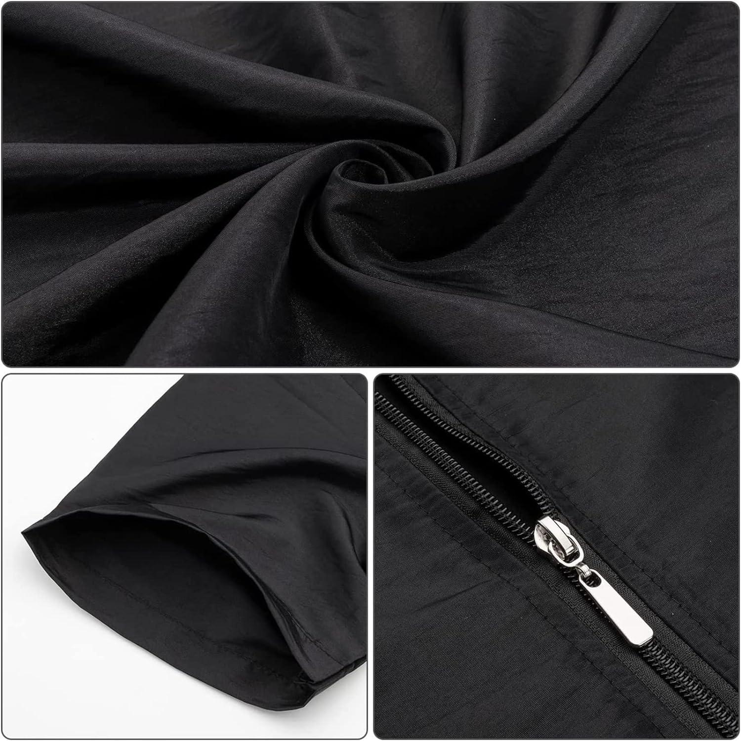 Gliitatu Full Ziper Grooming Smock Barber Smock Professional Pet Groomer Smock Cosmetologist Barber Smock (Medium)