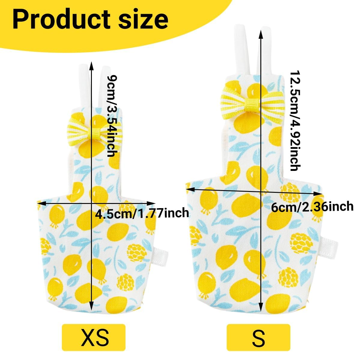 AIMALL Adjustable Parrot Diaper &ndash; Lightweight Bird Flight Suit with Waterproof Inner Lining &ndash; Suitable for Small to Medium Sized Birds image number 2