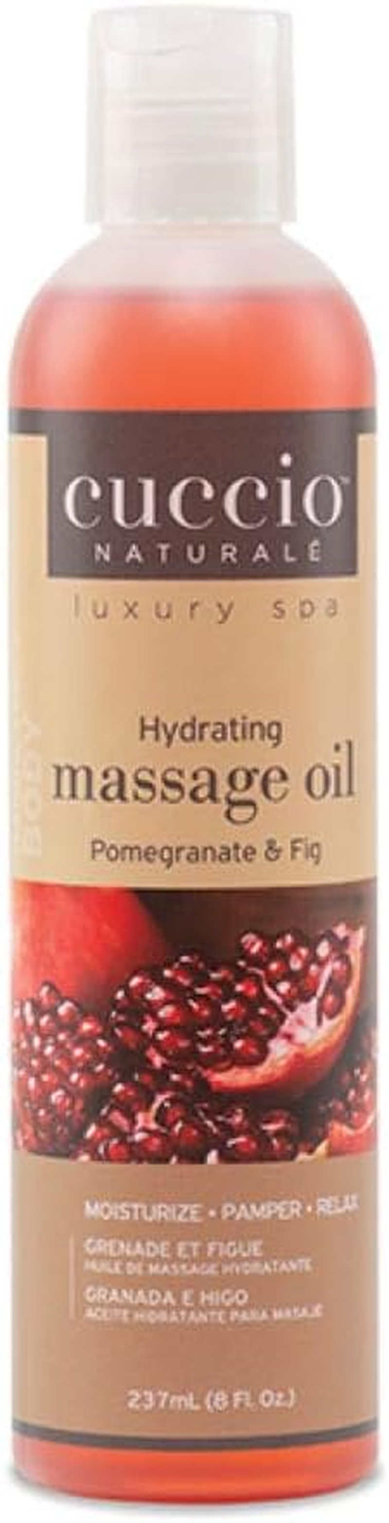 Cuccio Naturale Massage Oil - Renewing, Moisturizing Body Oil for Massage Treatment - Leaves Skin Soft and Glowing - Paraben Free with Natural Ingredients - Milk and Honey - 8 Oz