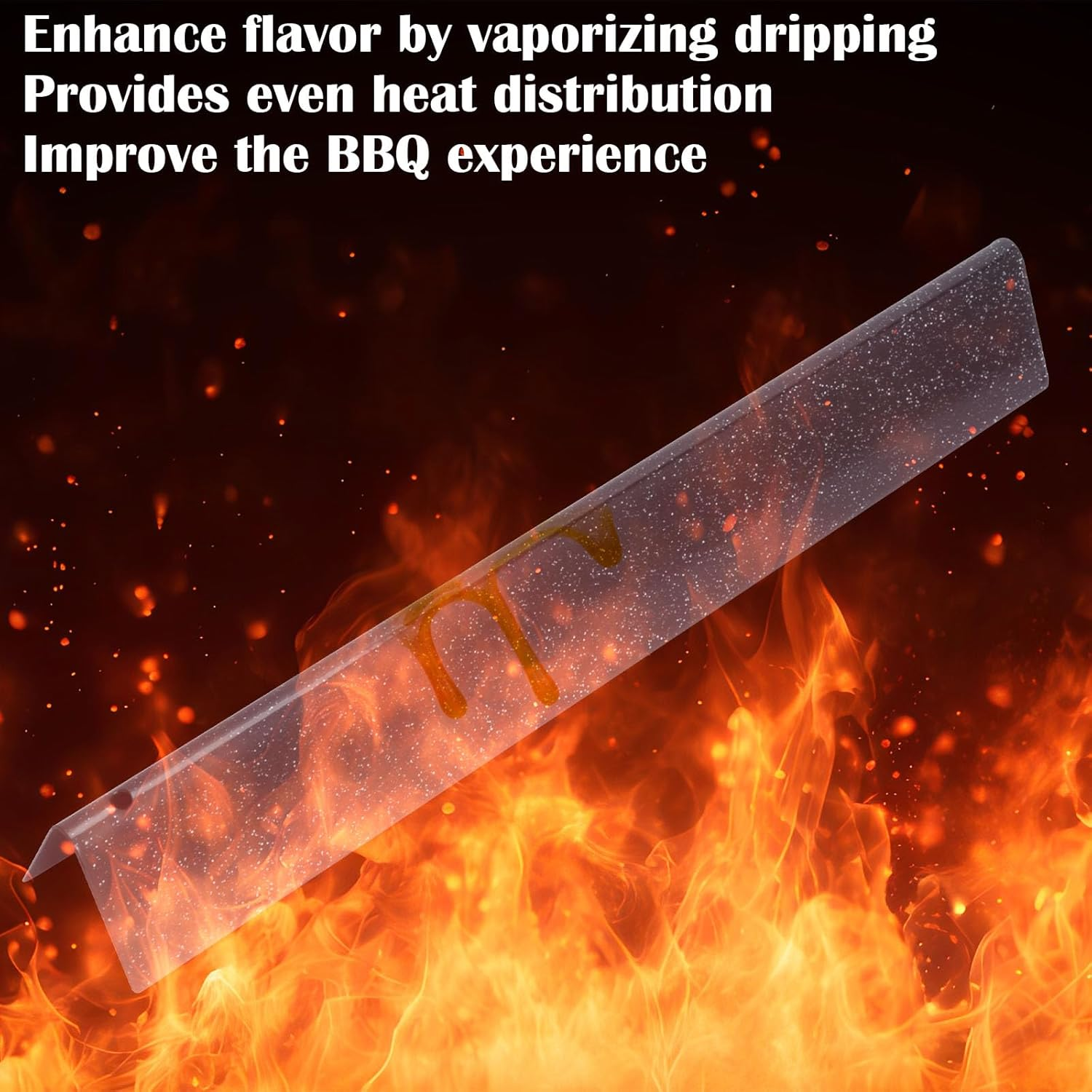 Flavorizer Bars and Heat Deflectors for Weber Genesis E310, E320, E330, S310, S320, S330 Series Grills with Front Controls Knobs Model (2011-2016), Replacement Parts for Weber 7620, 7621 7622 65505 image number 3