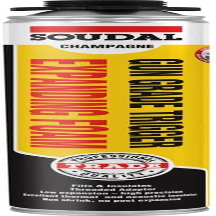 Soudal Gun Grade Gap Filling Expanding Foam Screw Top Champagne 750Ml