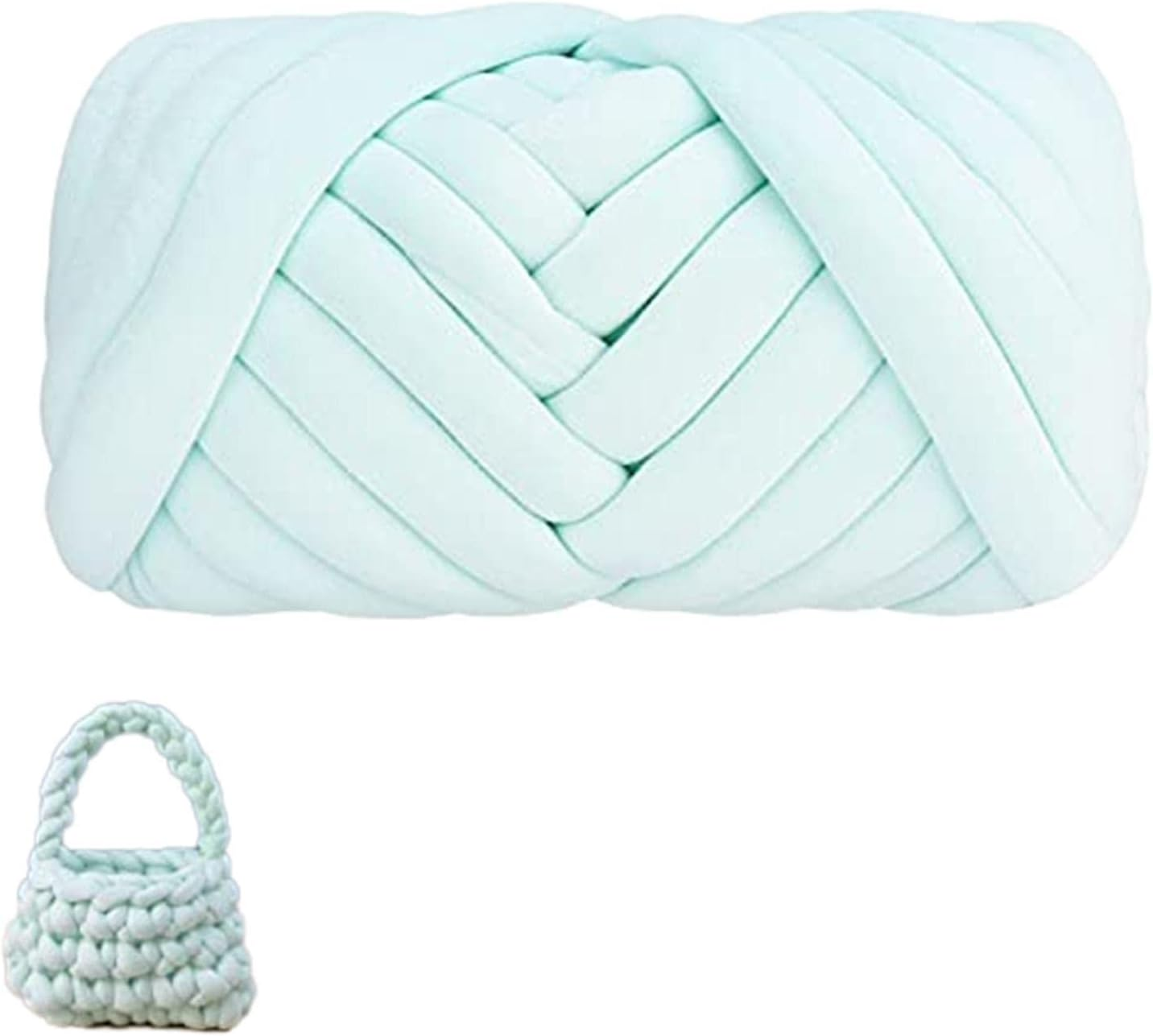 Chunky Cotton Yarn, Arm Knitting Yarn, Jumbo Giant Bulky Yarn for Arm Knitting Handmade DIY Throw Blanket Crafts Carpets, 1 Roll(20 Yards) image number 5