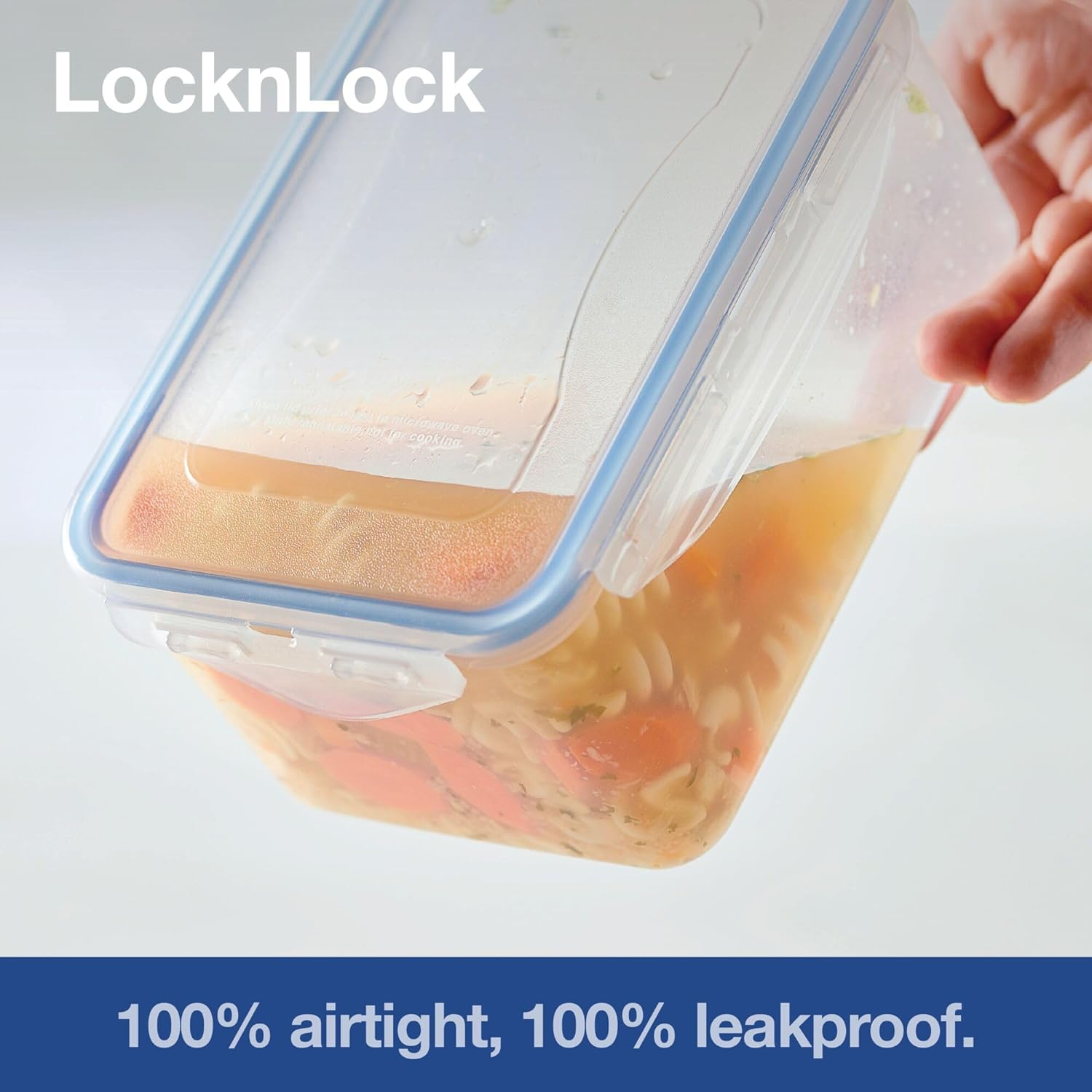 Lock & Lock 70070 Classic Tall Square Container, Clear image number 4