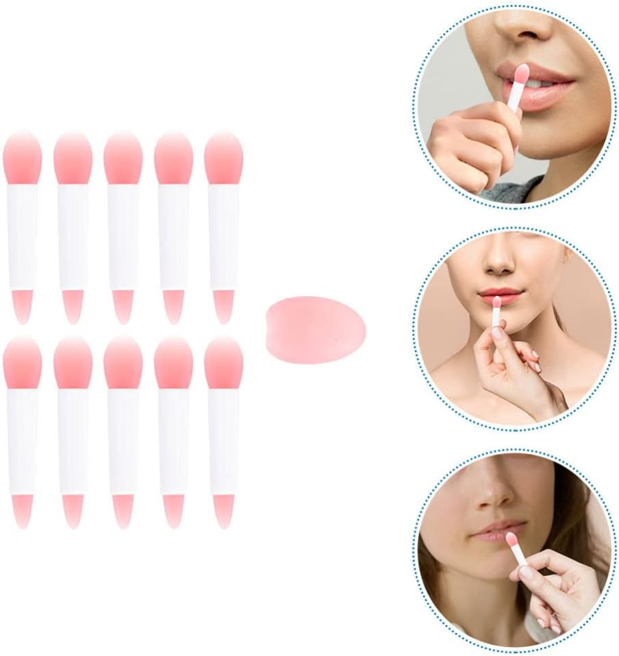 FRCOLOR 1Set Silicone Lip Brush Applicators Portable Lip Mask Tools for Women Premium Lipstick Brushes Compact Design for Effortless Makeup Application image number 3