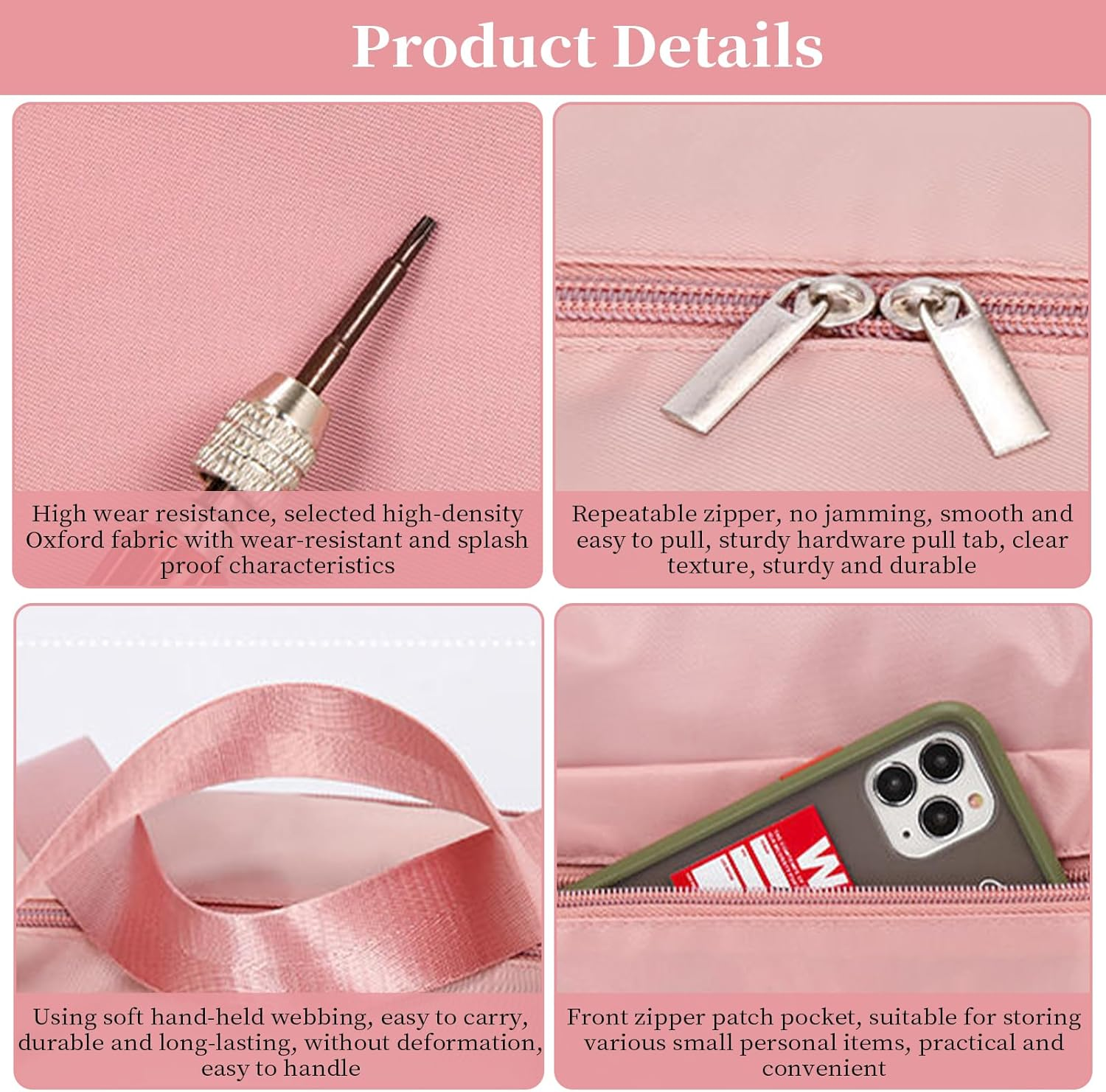 Travel Duffle Waterproof Bag with Trolley Sleeve & Separate Shoe Compartment Dry Wet Separation Storage Bag Sports Gym Bag Carry on Weekender Overnight Shoulder Bag for Women & Men (Blue) - Black image number 5