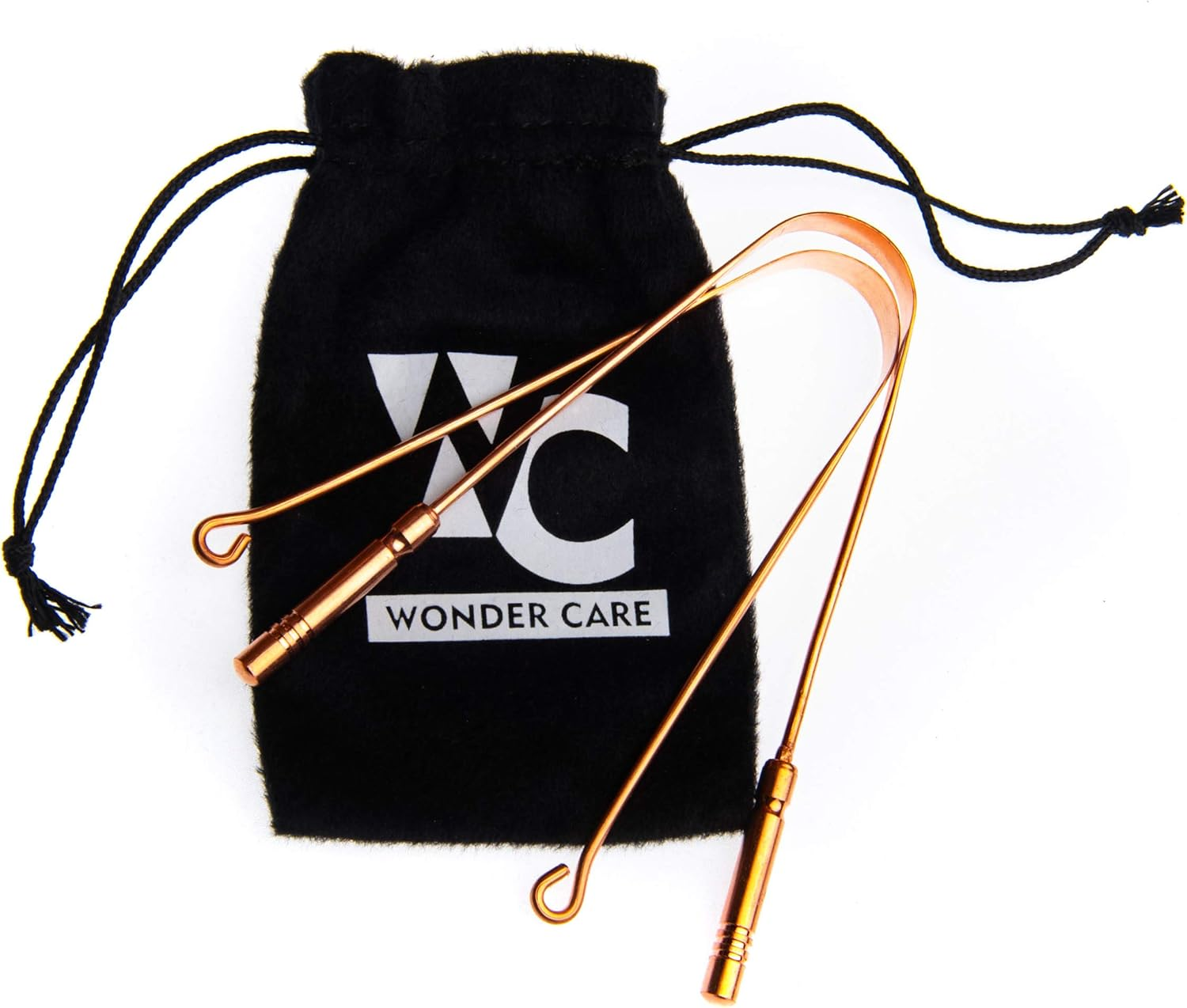 Wonder Care - Limited Edition Exquisite Twisted Copper Tongue Scraper/Cleaner Ayurvedic Antibacterial for Optimal Oral Hygiene (1 Pc) image number 4