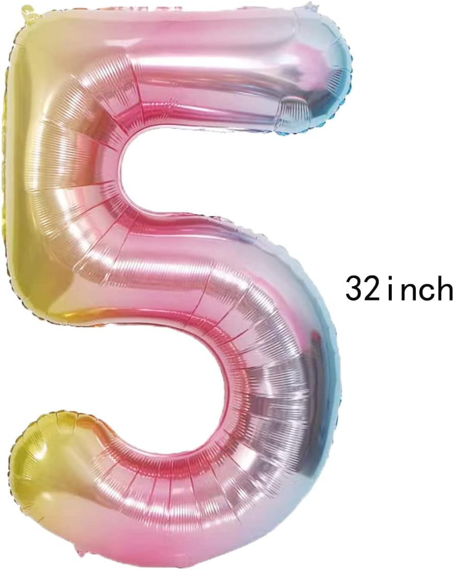 Little Mermaid Balloons Party Supplies Princess Mermaid 5Th Birthday Balloon Bouquet Decorations (Mermaid 5Th Birthday) image number 4