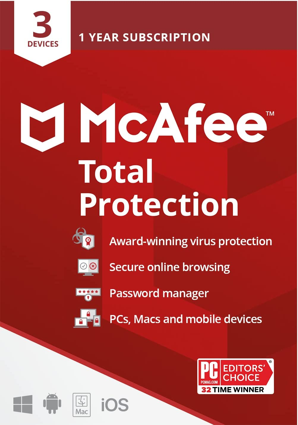 Mcafee Total Protection 3 Device [Activation Card by Mail] image number 5