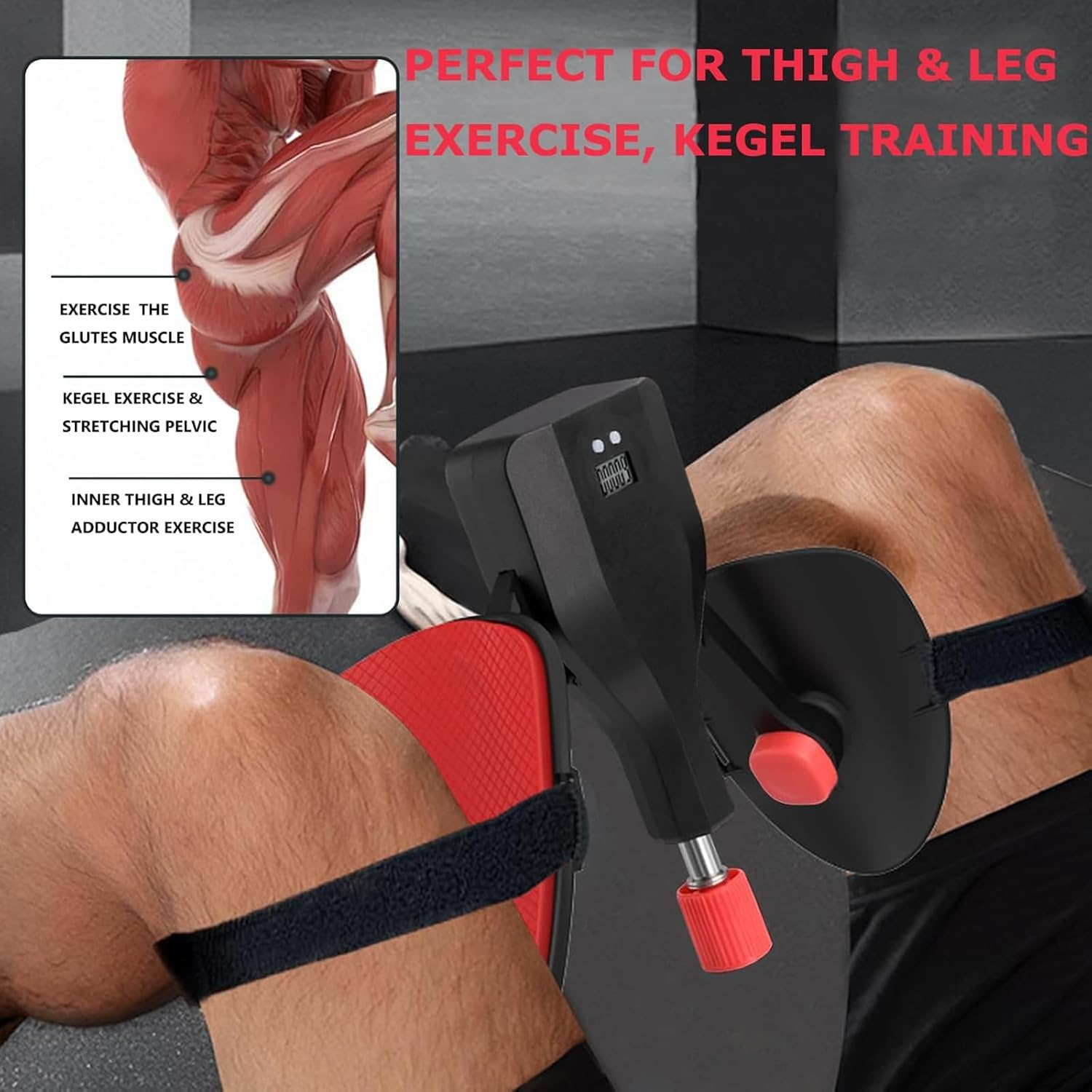 Thigh Master 77 LB Adjustable Resistance, Leg and Inner Thigh Exercise Equipment with Counter, Kegel Exerciser, Pelvic Floor Trainer, Hip Trainer for Home Workout image number 5