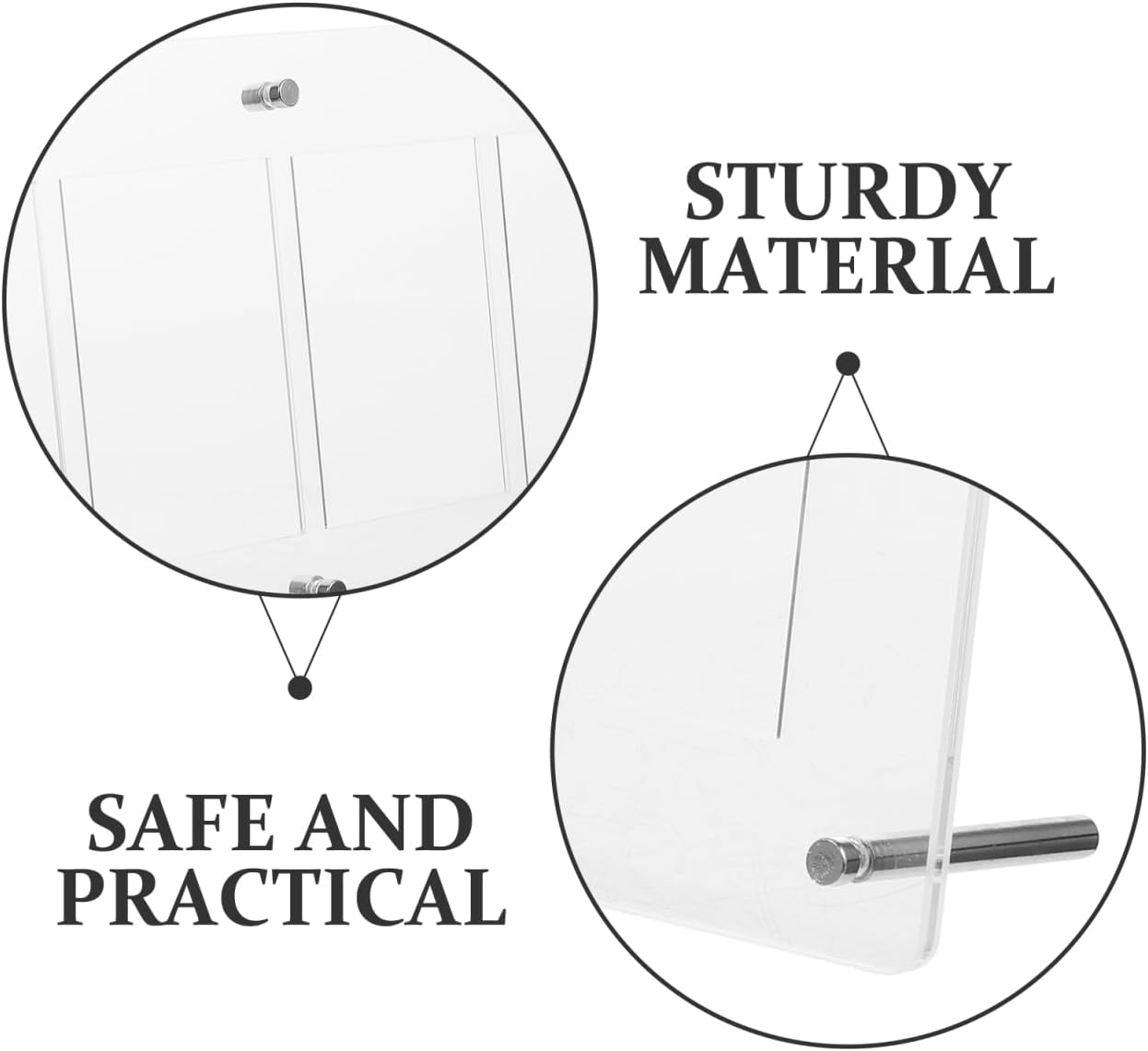 Totority Card Display Stand with Four Slots Acrylic Organizer for Trading Cards Sports Cards Game Cards Desktop Display Rack image number 6