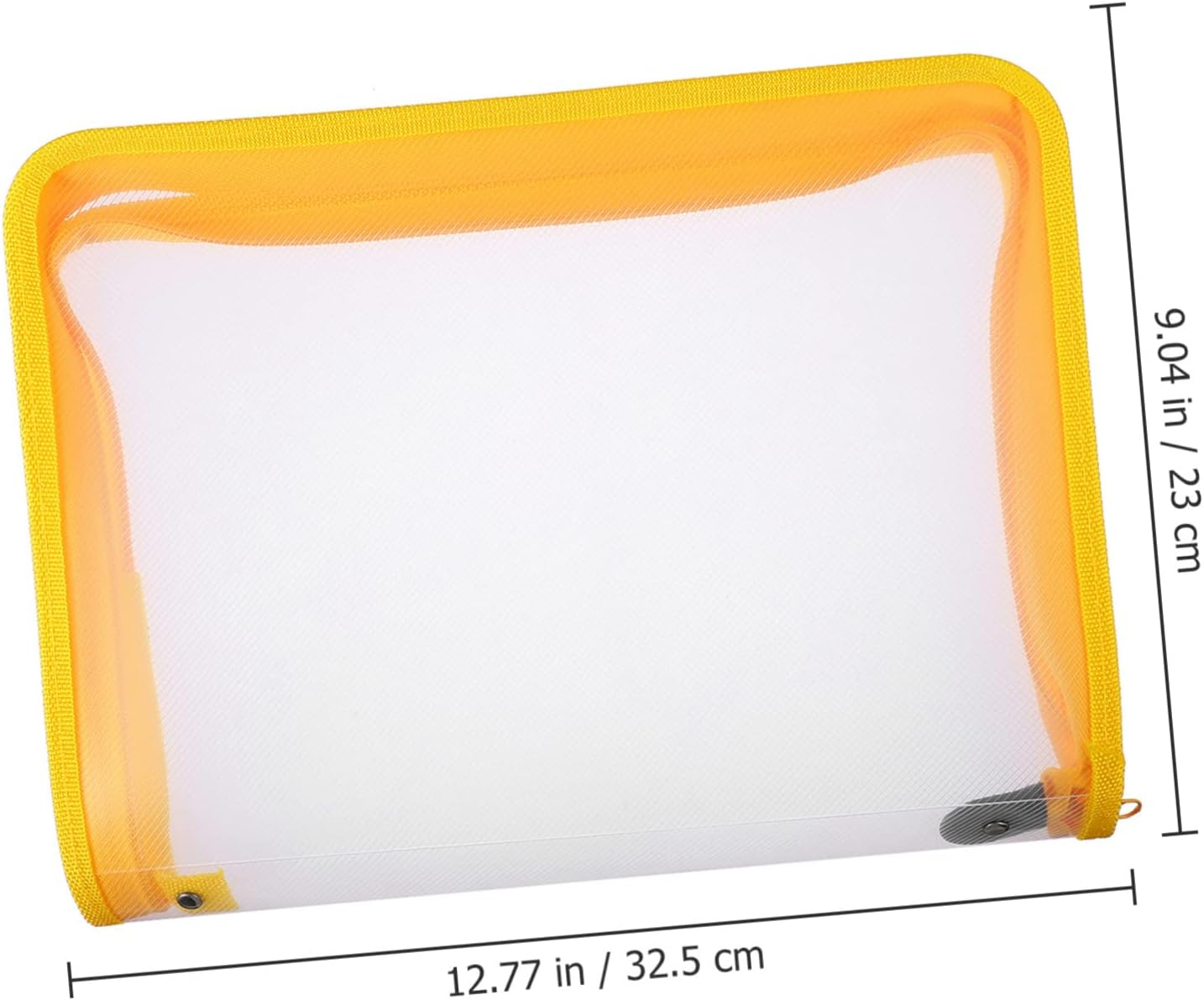 Uonlytech Zipper Document Bag File Folder Office File Folder Document Organizer Holder for Meeting Travel Made of Pp Material Visibility for Easy Organization