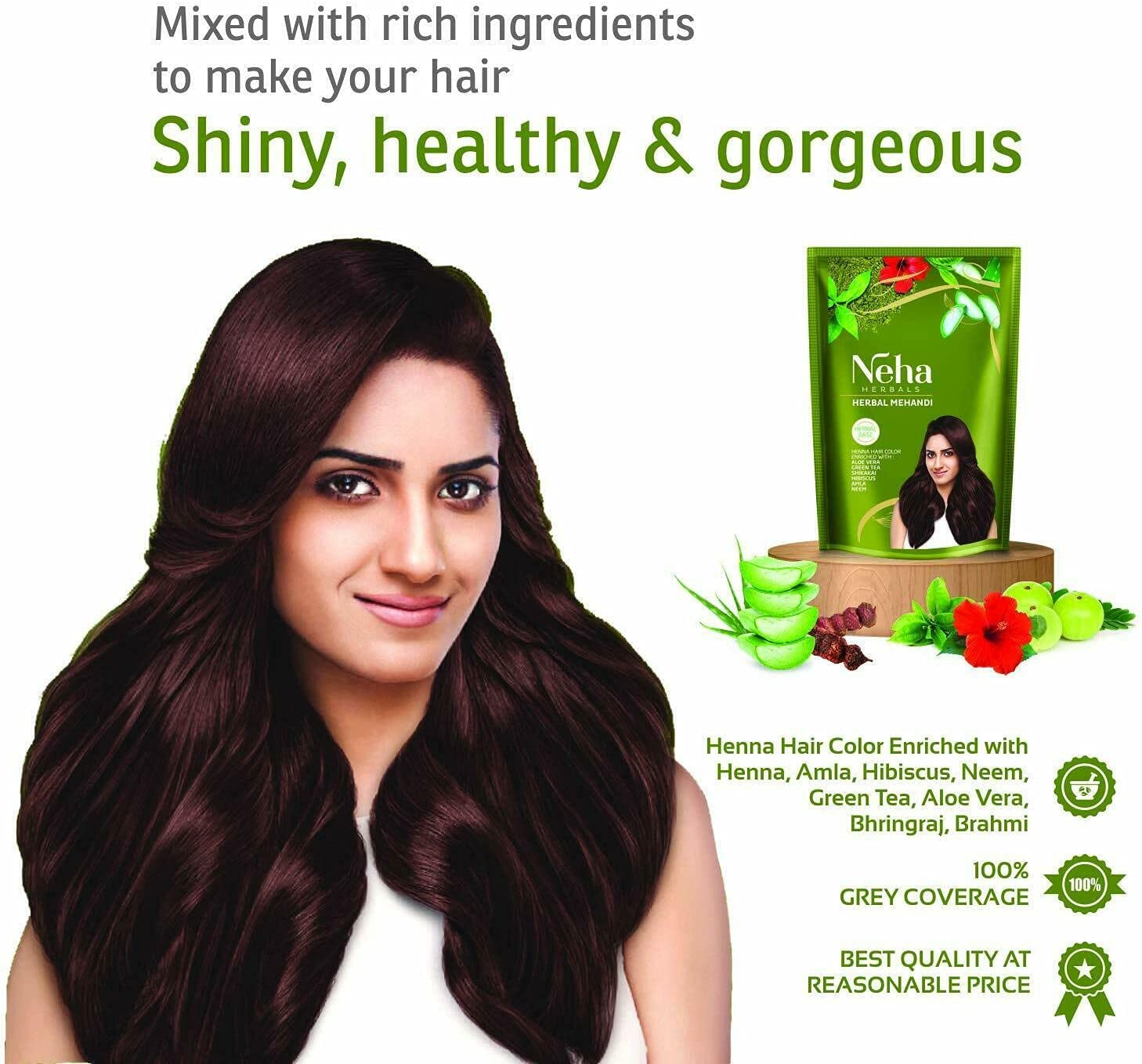 Neha Herbal Mehandi 900G image number 2