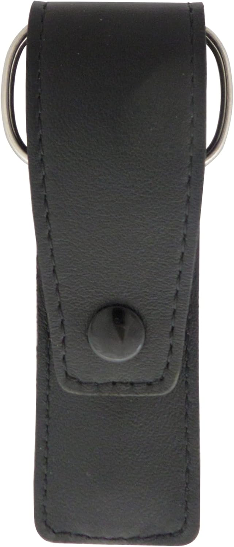 3-Piece Manicure Set with Nail Scissors, File & Tweezers in Genuine Leather Pouch - Made in Italy (Black) - Green image number 2